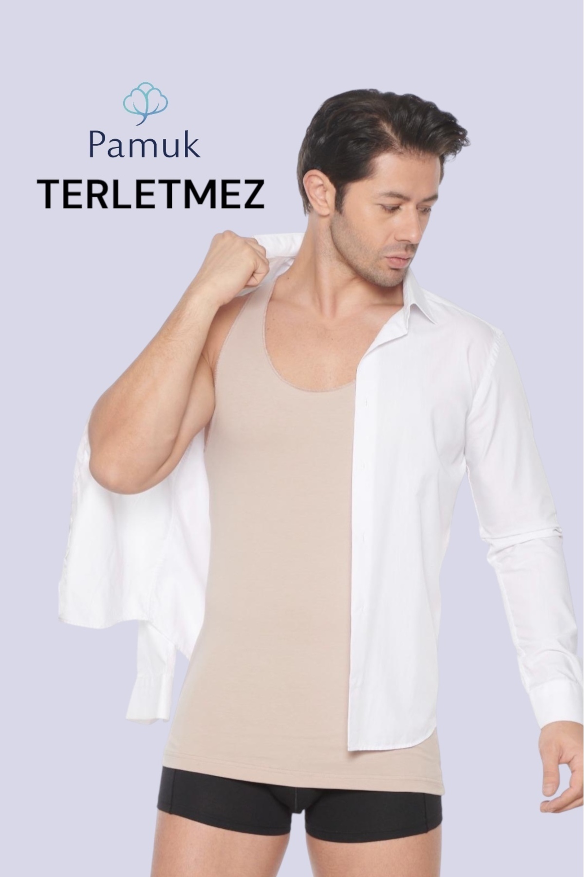 Katmirra Görünmez Erkek Atlet Her Ten Rengine Uyumlu Özel Renk Fit Kalıp görsel 7