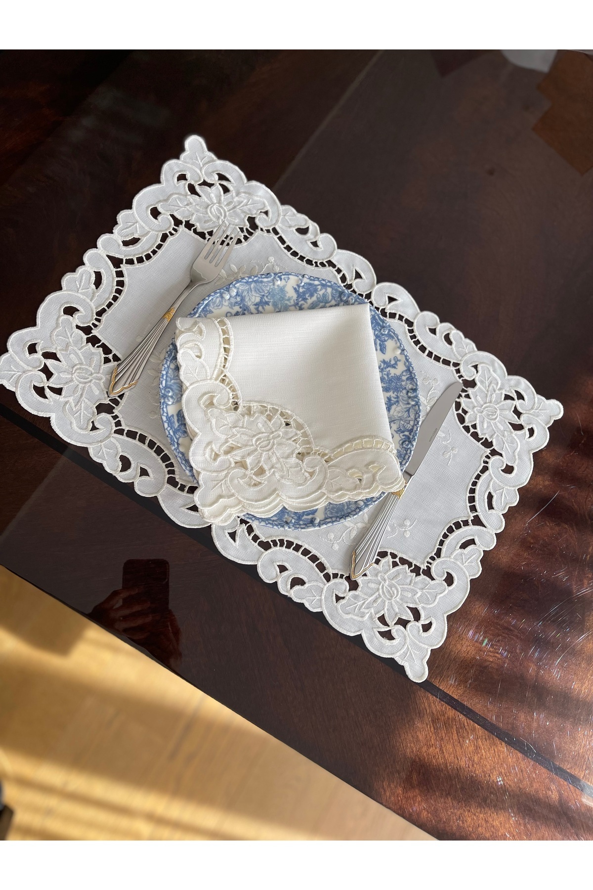 QBR Home-Hole Work Service Presentation Napkin. Rose Model (1 Piece) 4