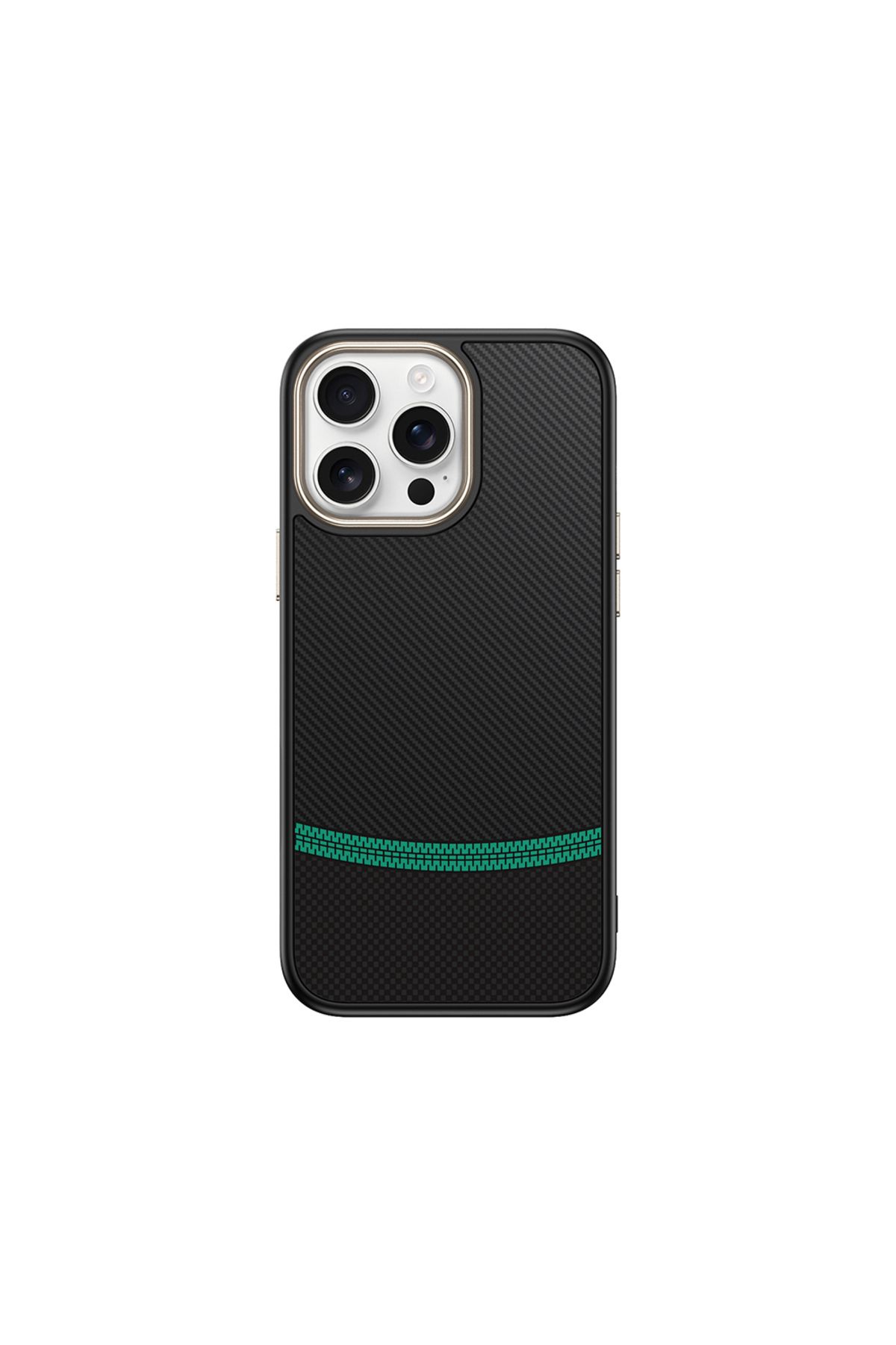 damperglass Cube Carbon Karbon Görünüm Magsafe Kılıf - iPhone 15 Pro Max
