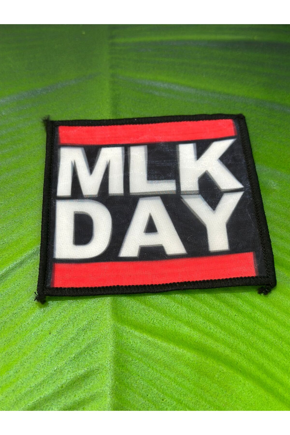 Gönülden Tasarım MLK DAY YAZILI ARMA DİKİŞ APLİKE 9X9 CM