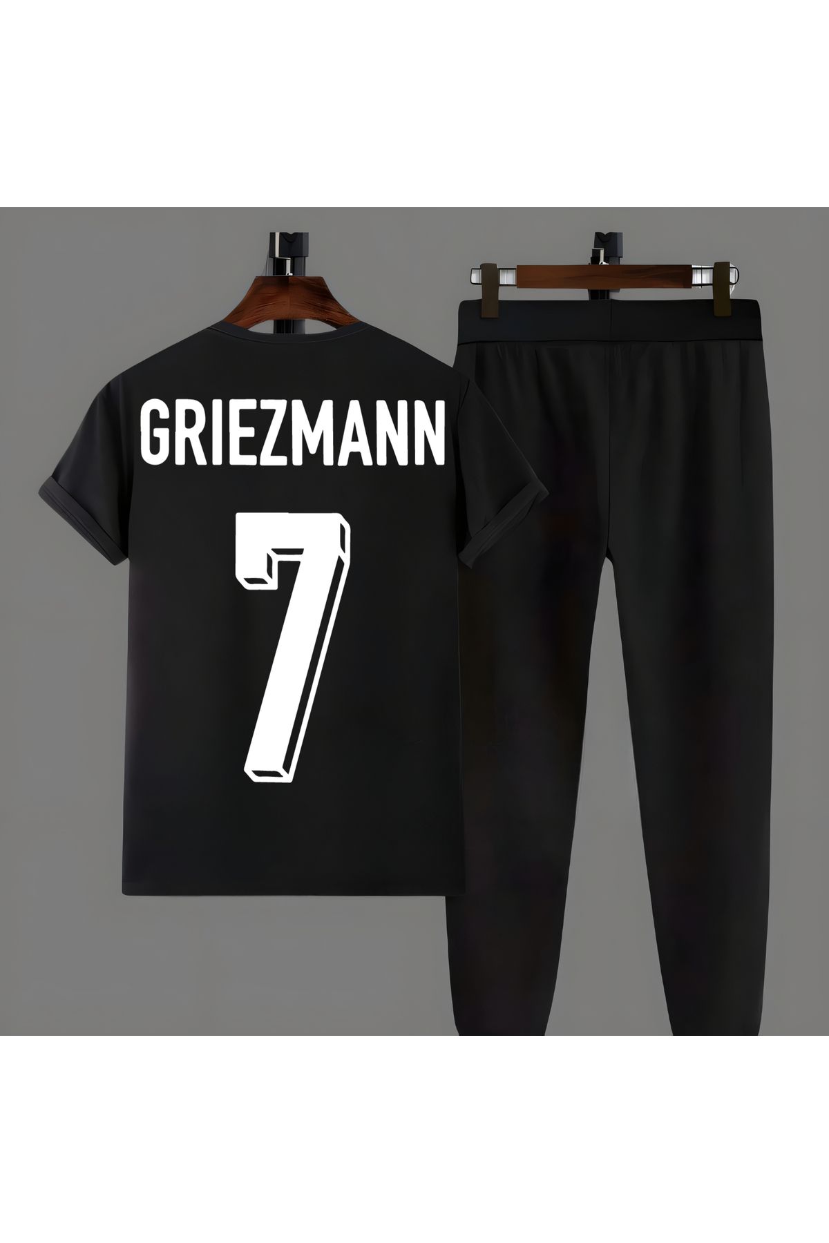 Biy Store Antoine Griezmann forma sırt futbol baskılı unisex kısa kollu tişört t-shirt eşofman takımı