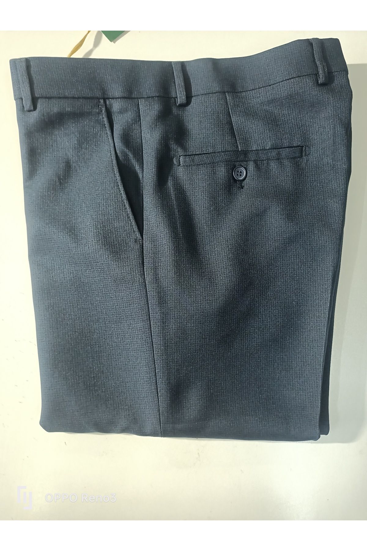 LAMPART-Regular Polyviscose Fabric Trousers 4