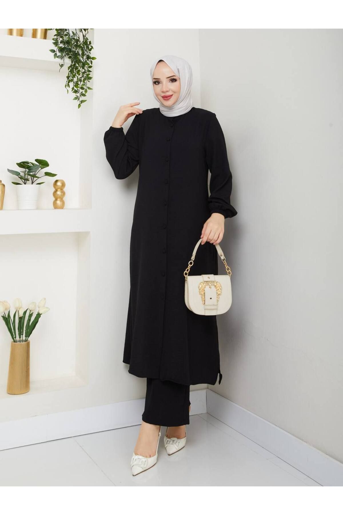MODA TESETTÜR DÜĞMELİ TUNİK TAKIM