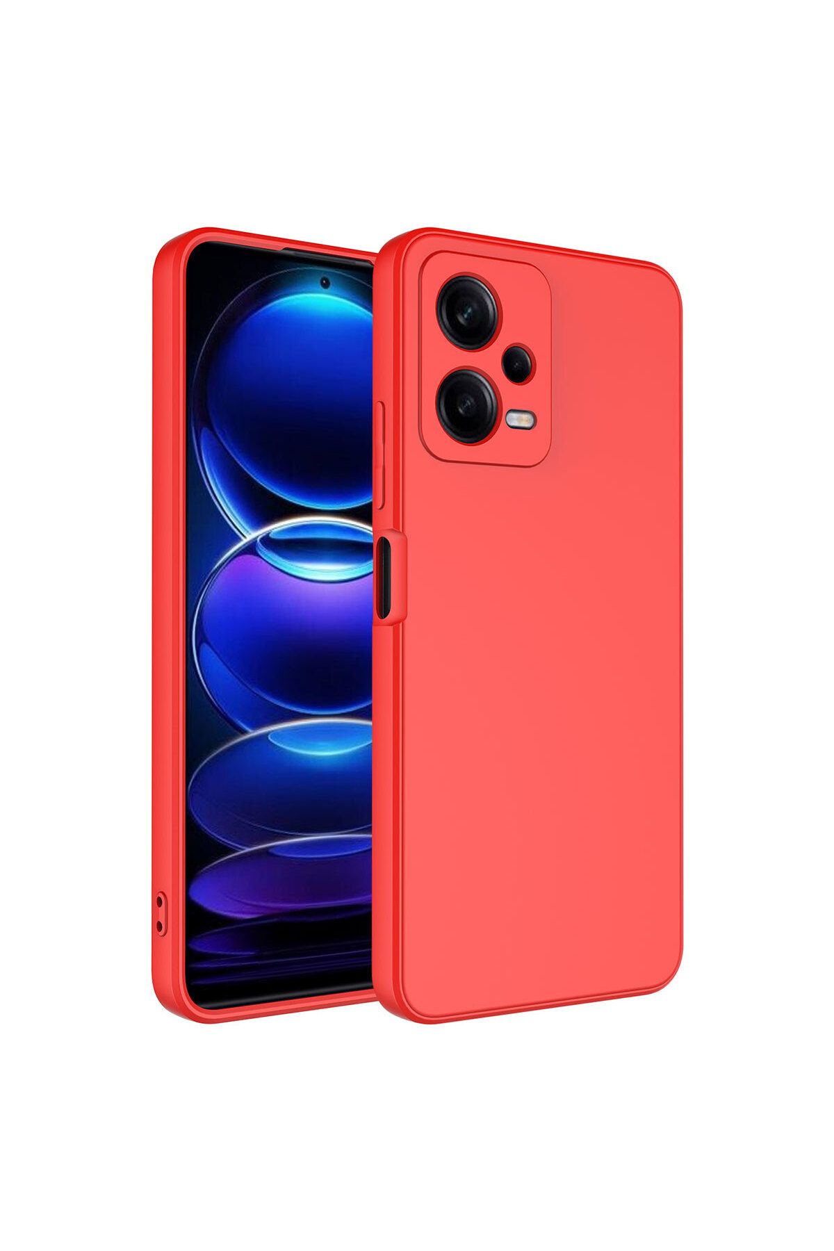 halkhouse Xiaomi Redmi Note 12 Pro 5G Kılıf Renkli Esnek Kırılmaz Yüksek Koruma Silikon Marra Kapak