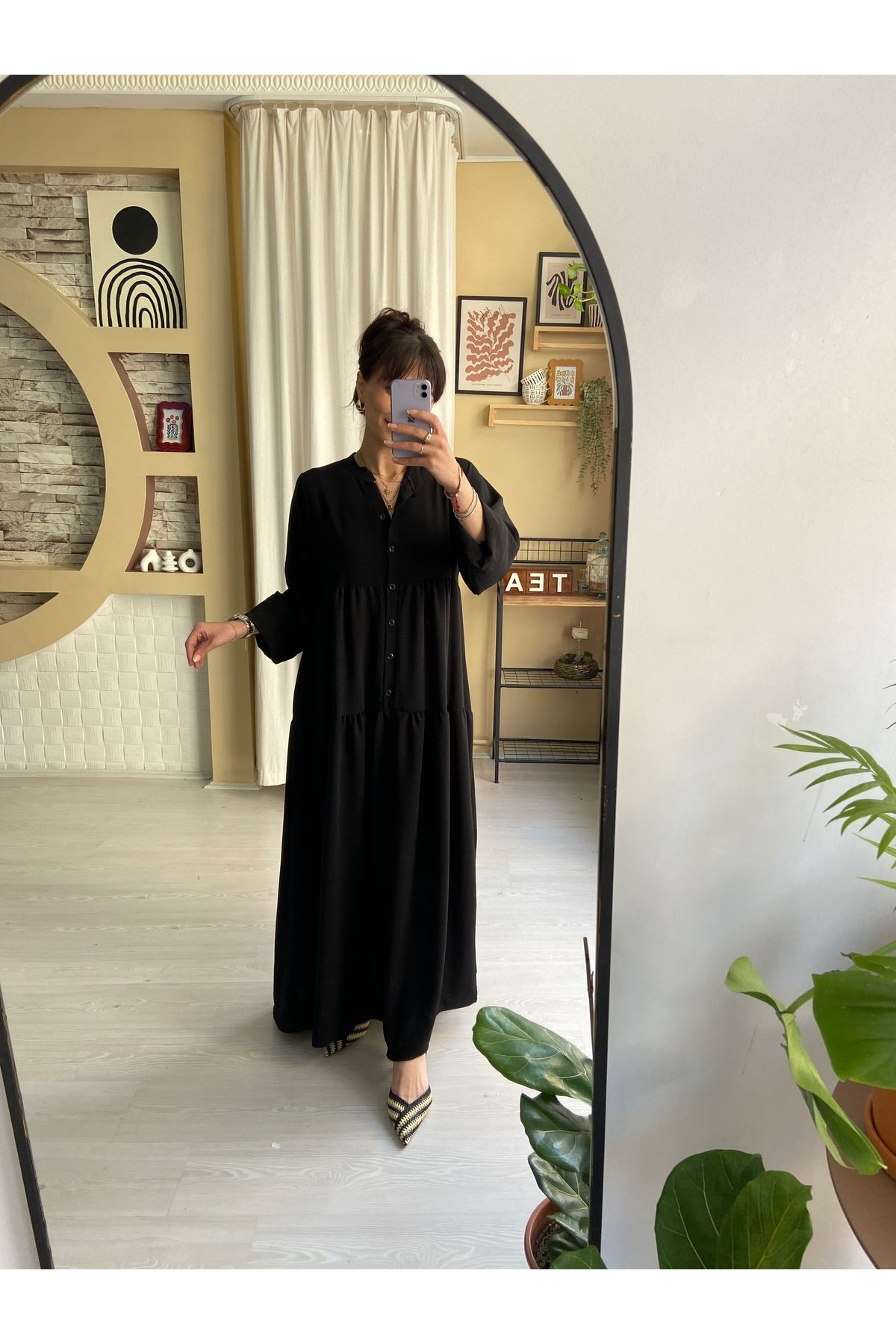 Sinemsi Butik BÜYÜK BEDEN TESETTÜR ELBİSE