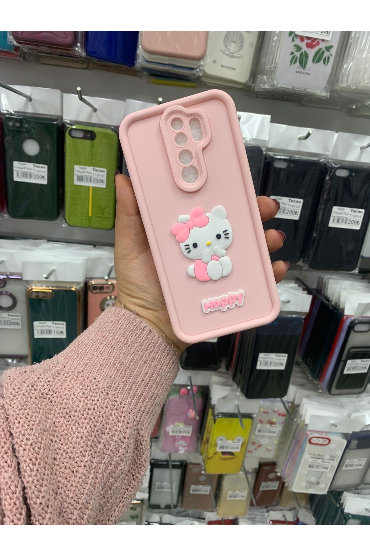 TECNOTREND Redmi Note 8 Pro 3d ayıcıklı figürlü silikon kılıf