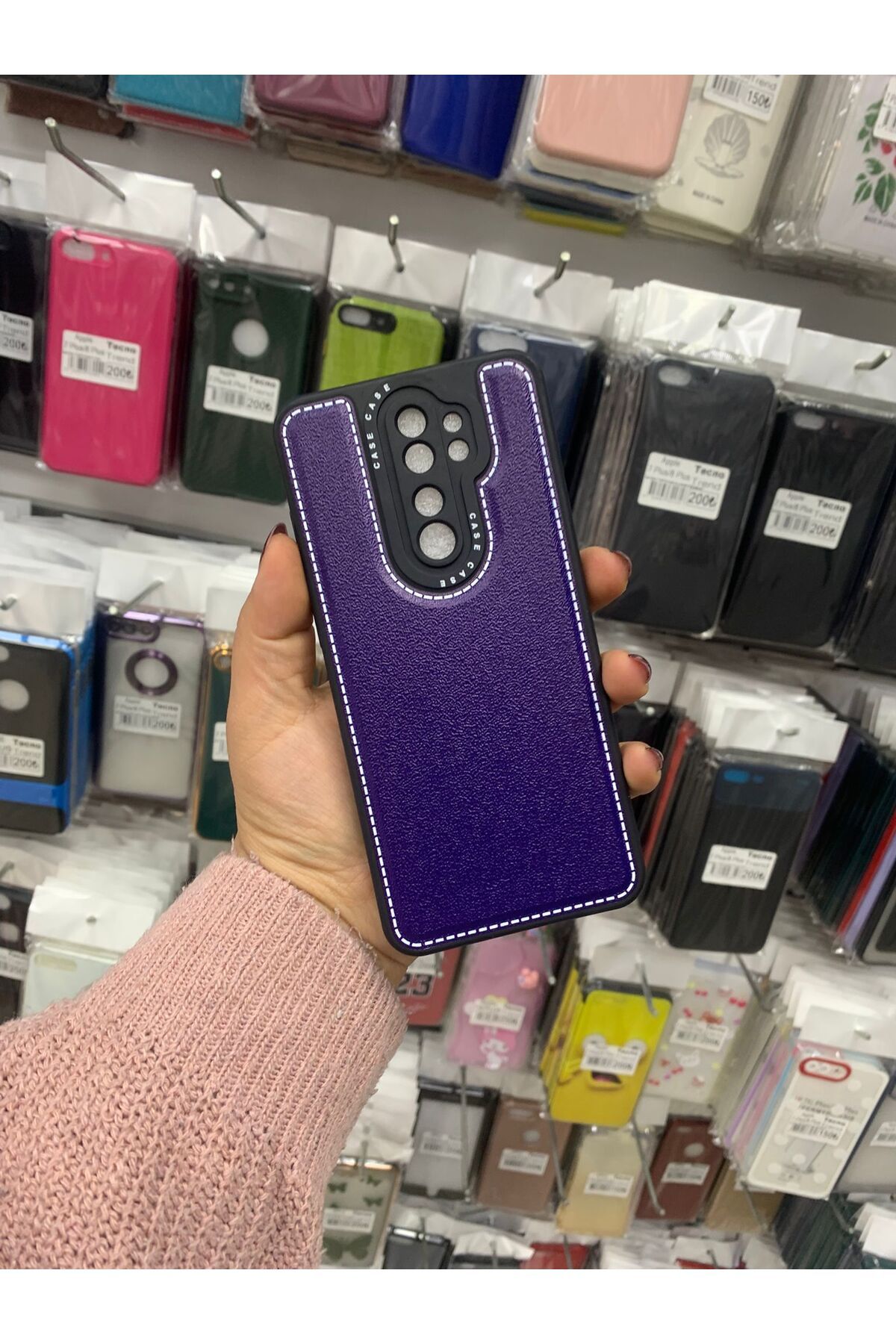 TECNOTREND Xiaomi Redmi Note 8 Pro Deri silikon kılıf