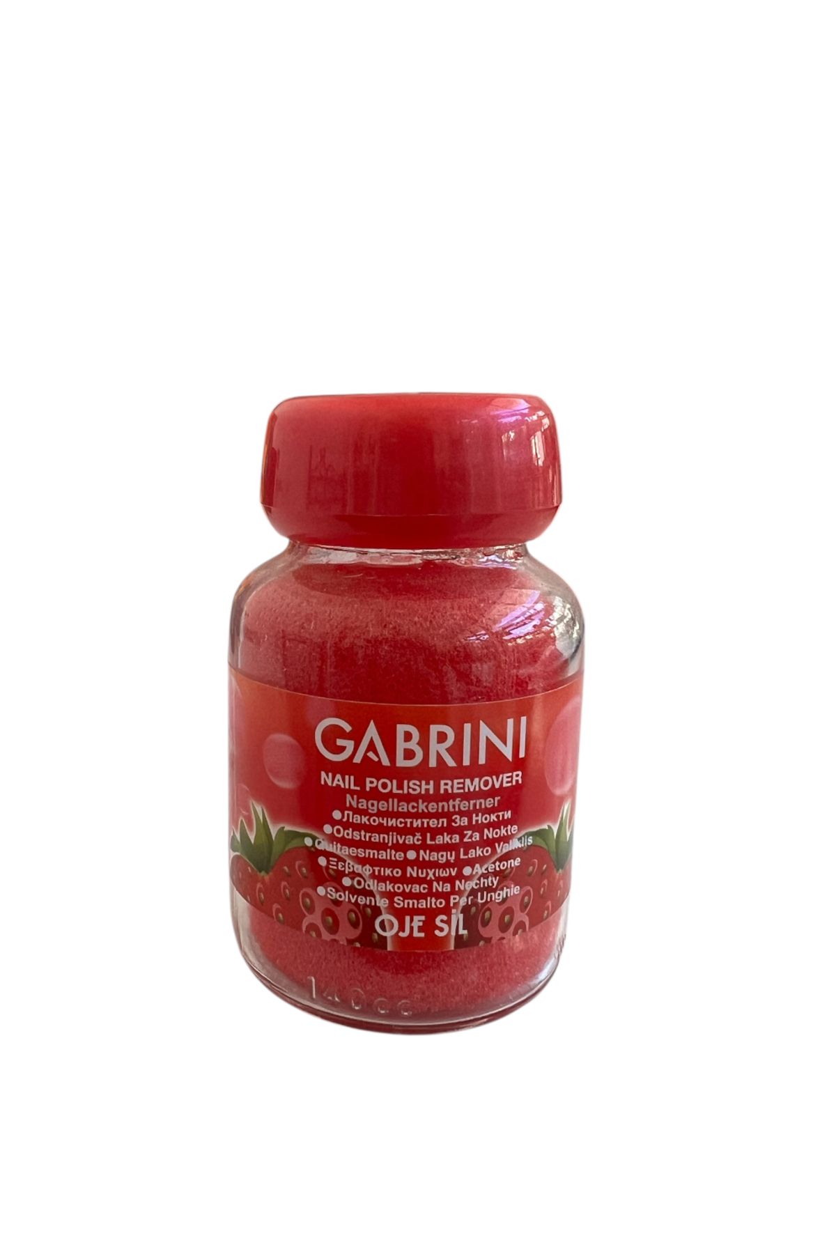 Rose Gabrini Cam şişe aseton çilekli
