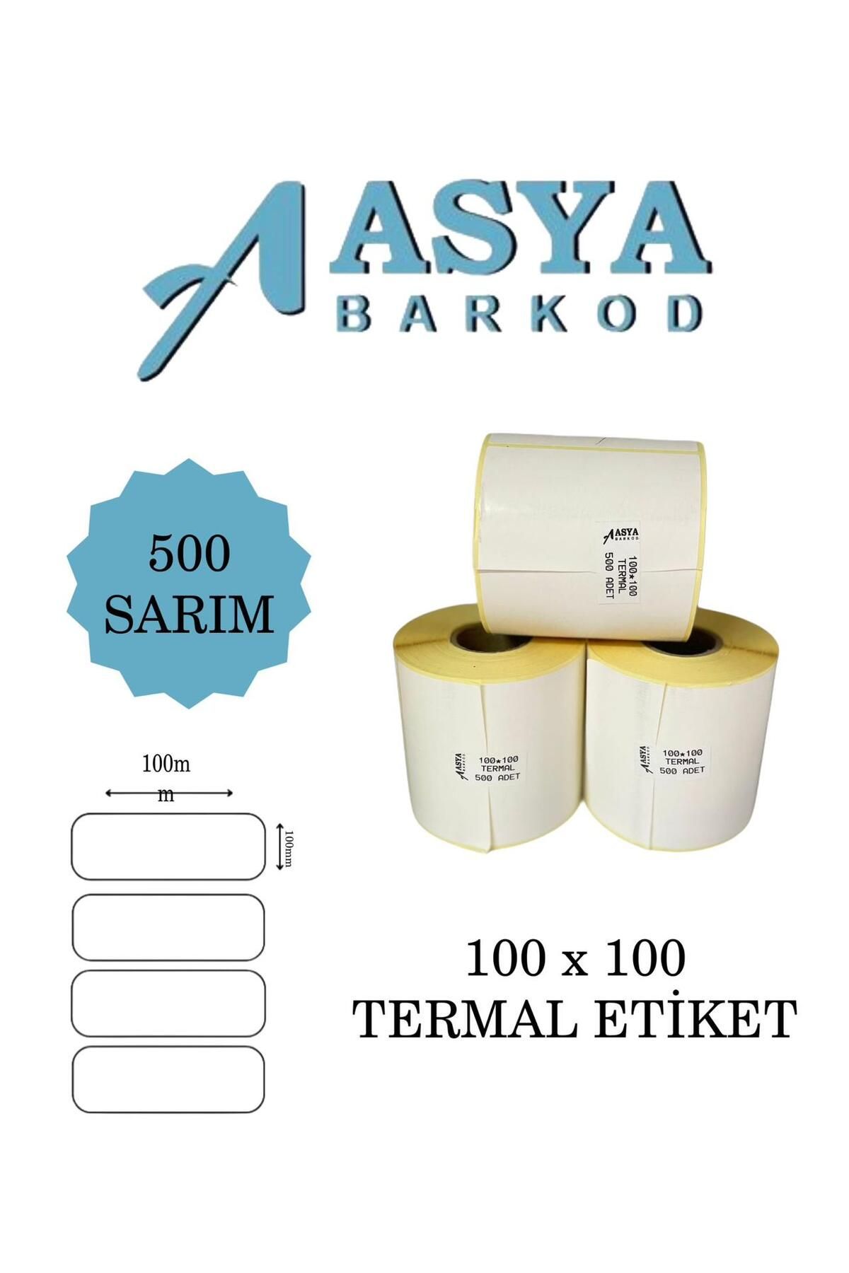 ASYA BARKOD 100 x 100 Termal etiket 500 Sarım