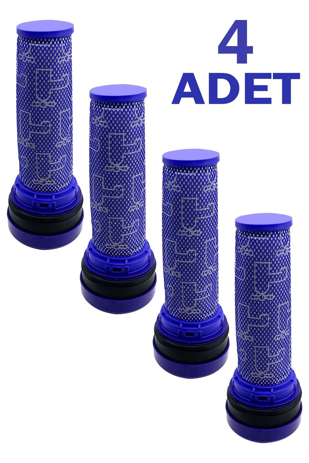 Marketto Dyson Uyumlu DC 28 / 28c / ErP Multi Floor Uyumlu Süpürge Ön Filtresi, 4 ADET