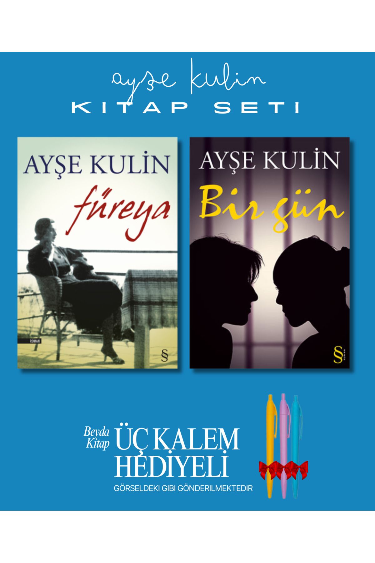 Everest Yayınları Füreya - Bir Gün - Ayşe Kulin - Kitap Seti - Üç Kalem Hediyeli