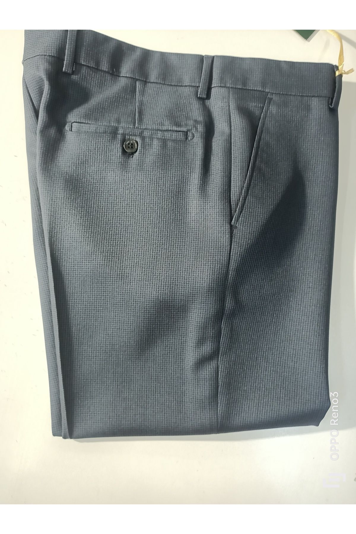 LAMPART-Regular Polyviscose Fabric Trousers 4