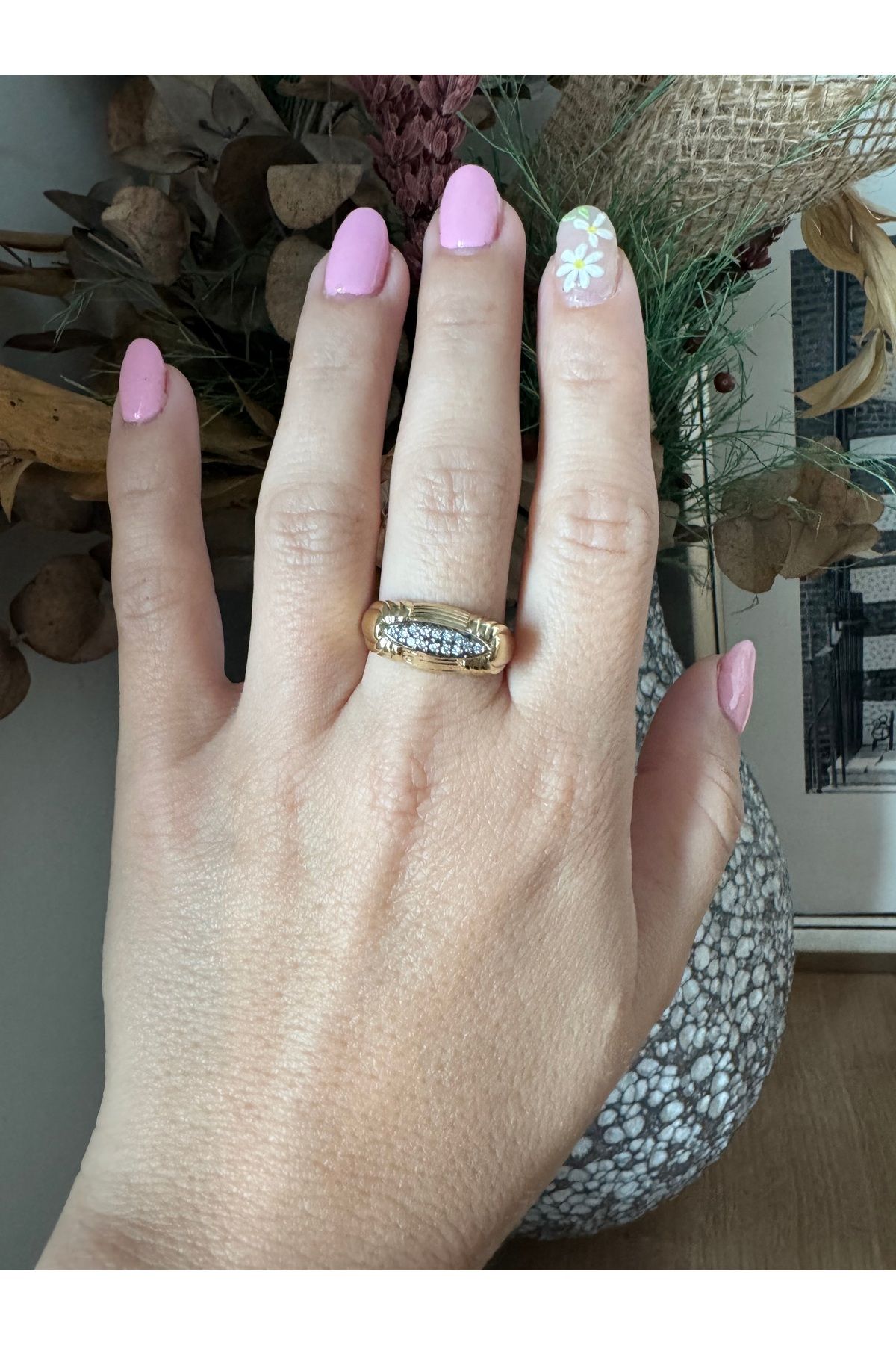 Gilia Jewelry Zirkon Taşlı Ayarlanabilir Yüzük