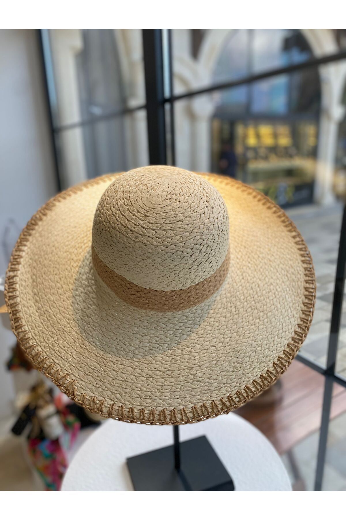 ZeynepKeskinDesign Hasır Şapka, Örgü Hasır Şapka, Plaj Şapkası