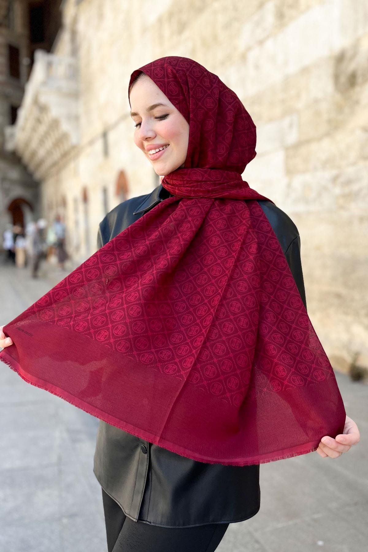 Pierre Cardin Elegans Şal - BF1090700-941 - Osmanlı Kırmızısı