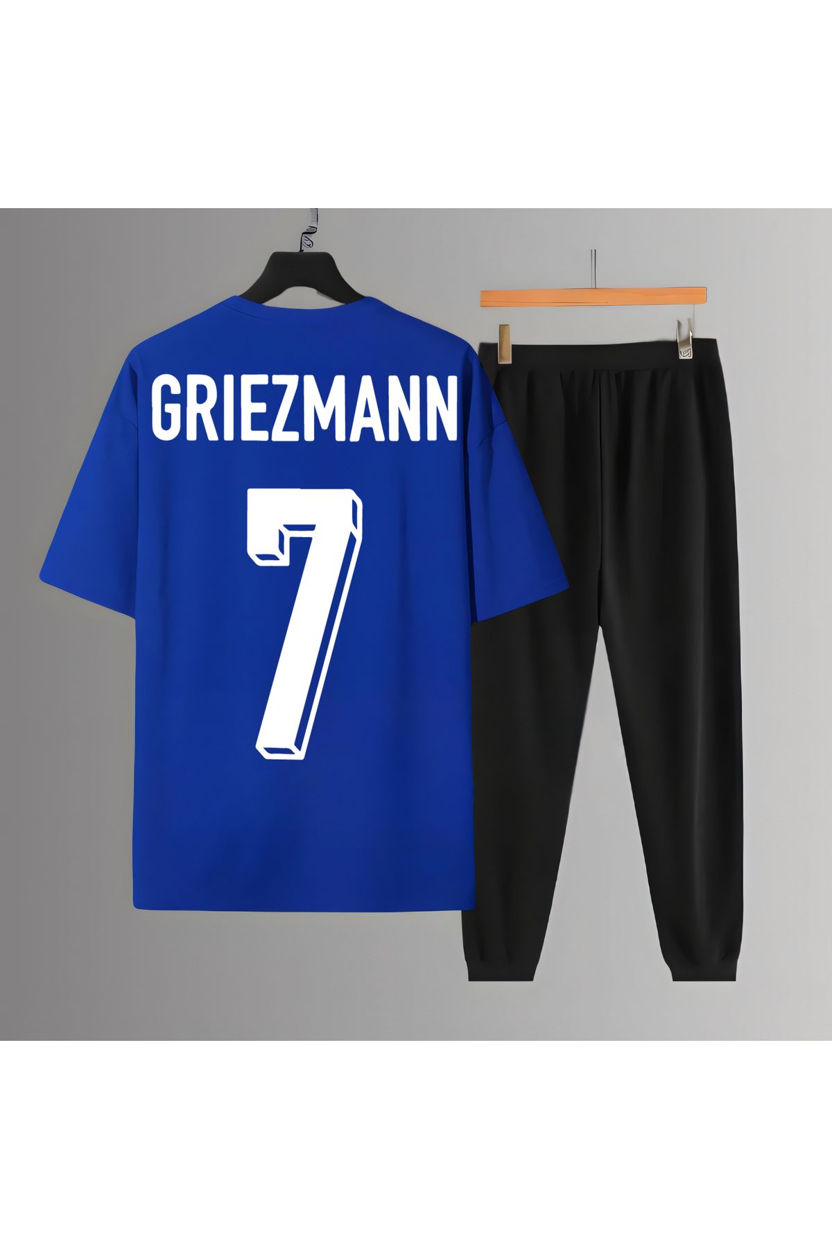 Biy Store Antoine Griezmann forma sırt futbol baskılı unisex kısa kollu tişört t-shirt eşofman