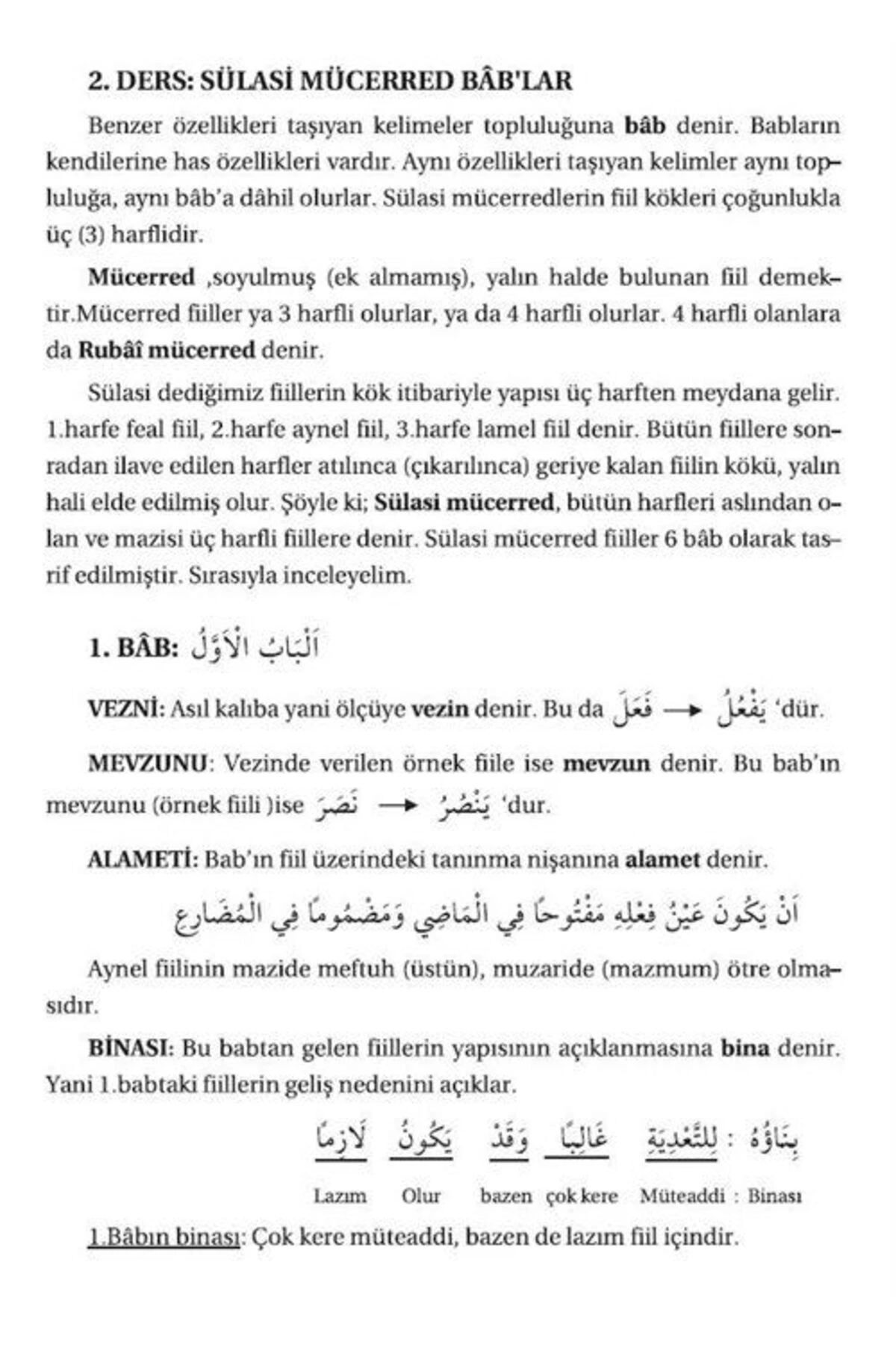 Kitap Kalbi Yayıncılık-Medrese Method Large Distinguished Consumable and Nahiv 2 - Building, Emsile, Maxut, Avamil 4