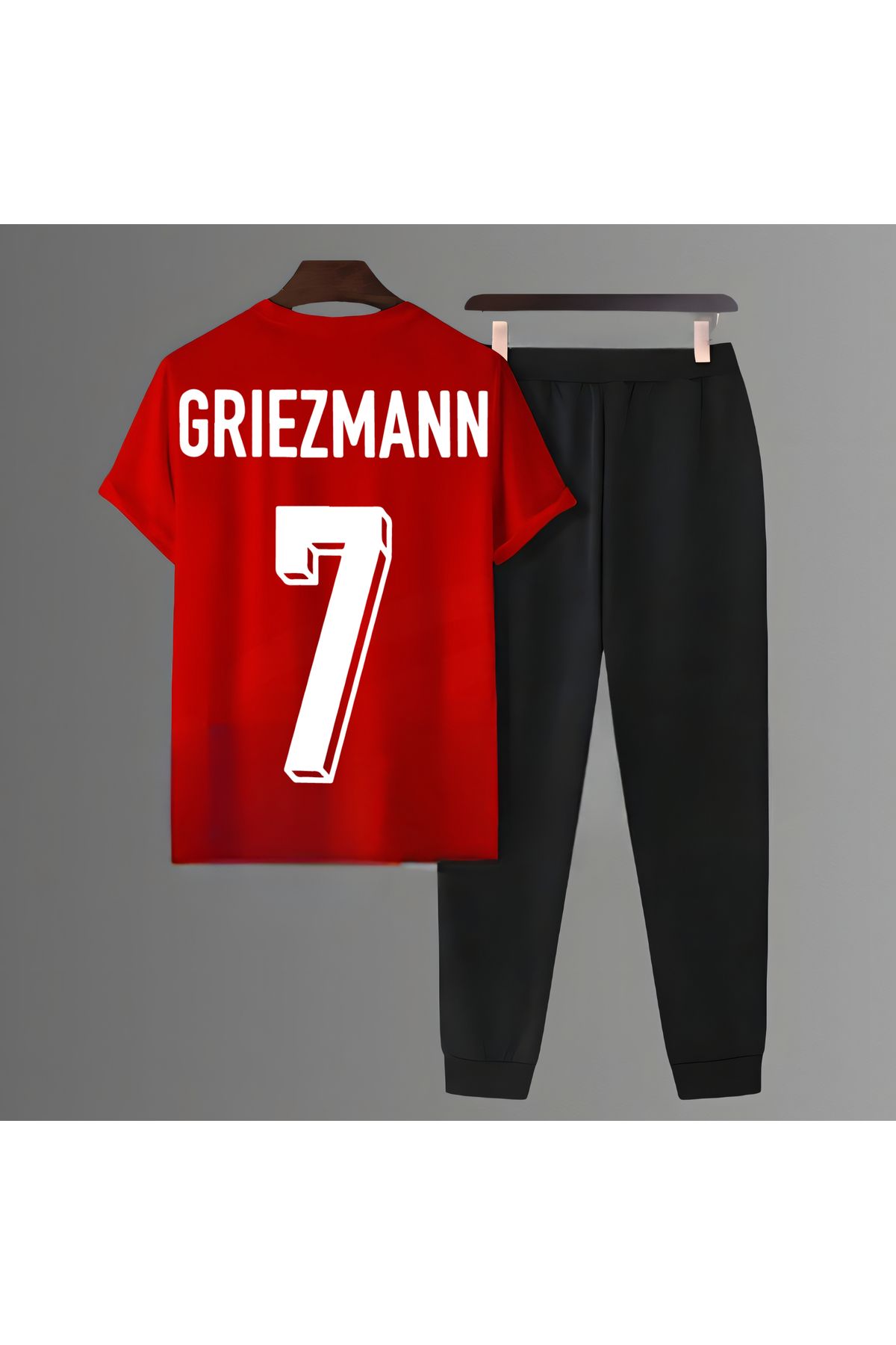 Biy Store Antoine Griezmann sırt baskılı unisex kısa kollu tişört t-shirt eşofman takımı