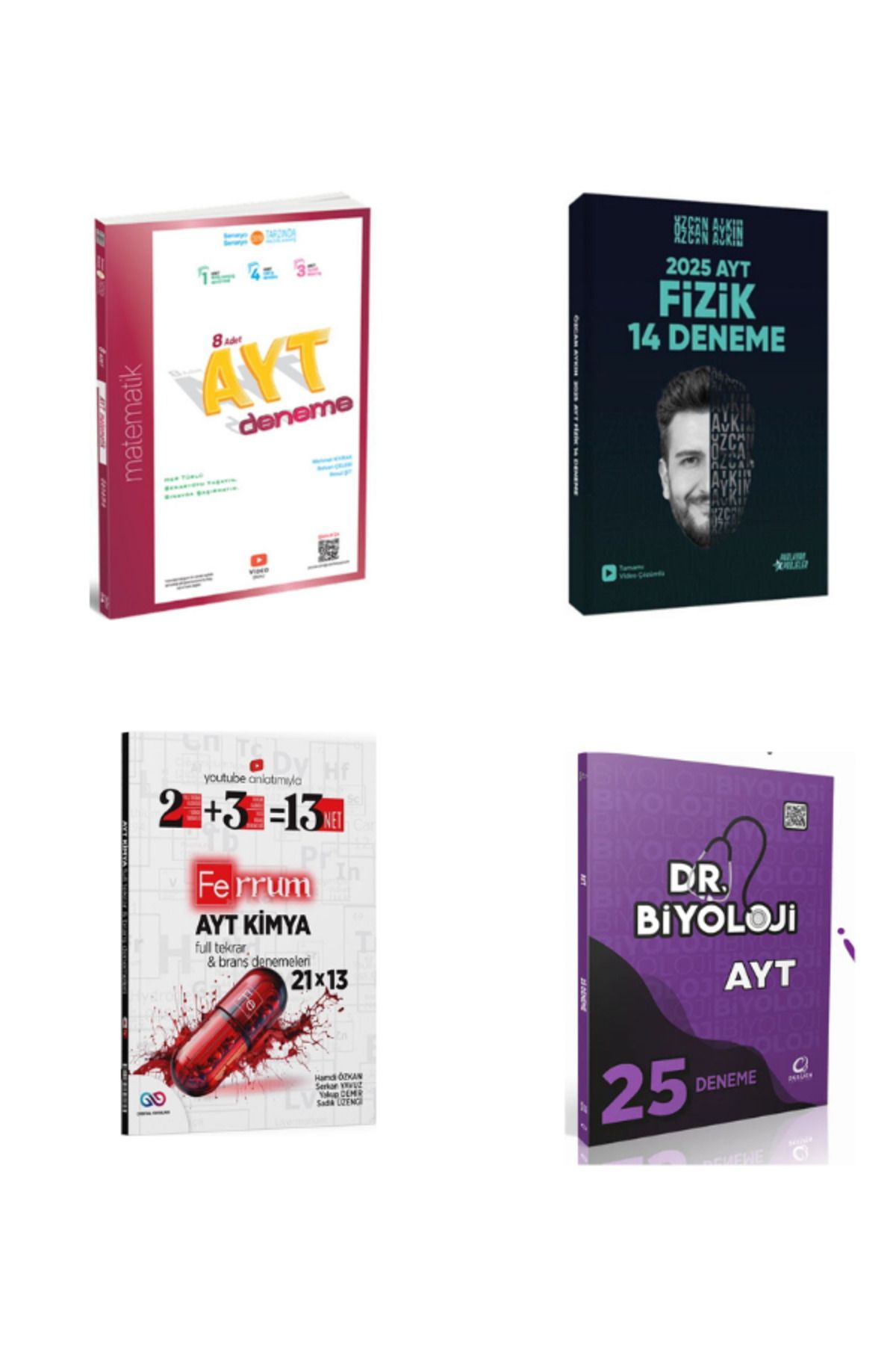 Benim Hocam Yayınları 2025 üçdörtbeş ayt matematik özcan aykın fizik ferrum kimya dr biyoloji ayt biyopsi deneme