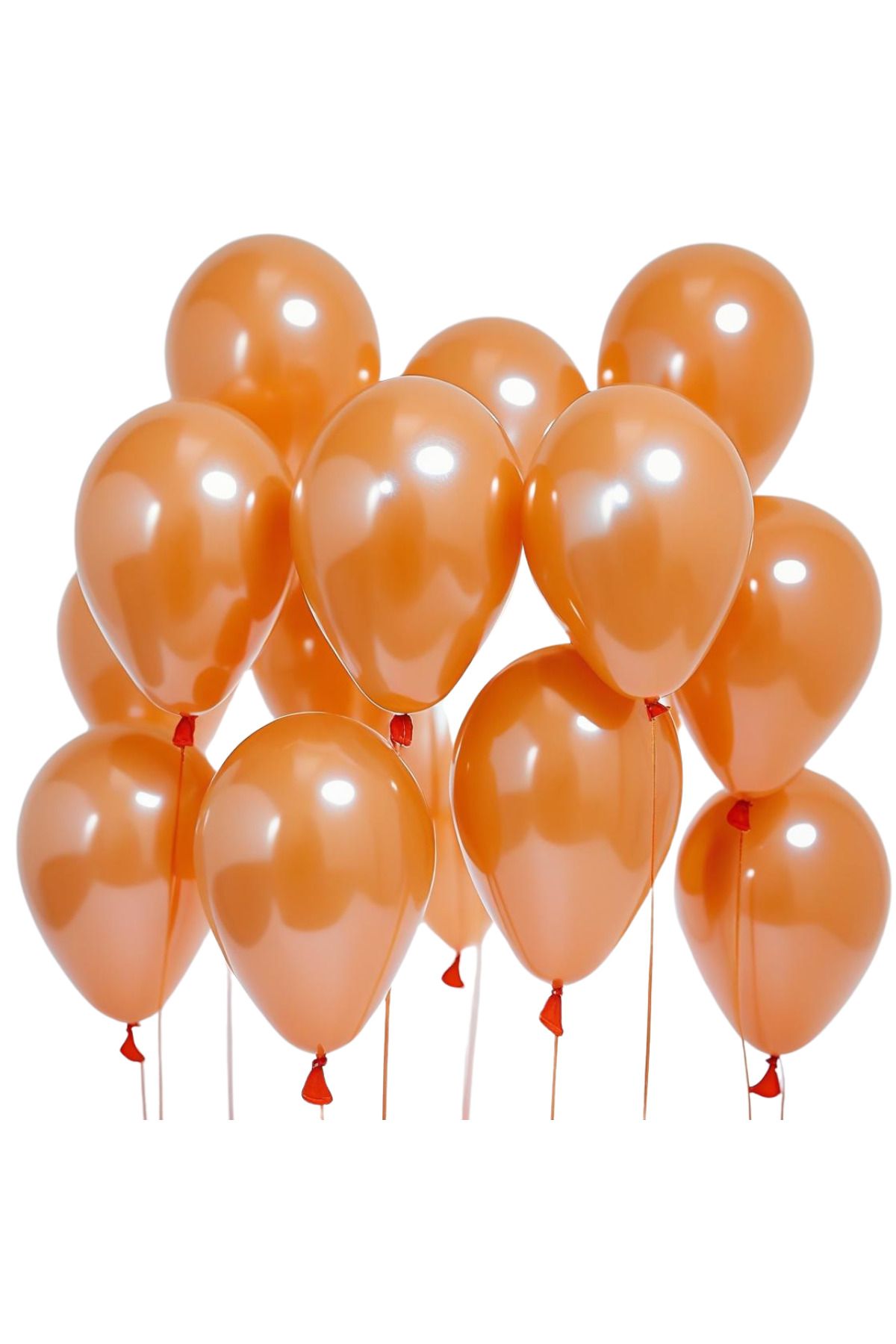 tedaks 20 Adet 12 İnç 30 Cm Metalik Turuncu Balon Doğum Günü Süsleme