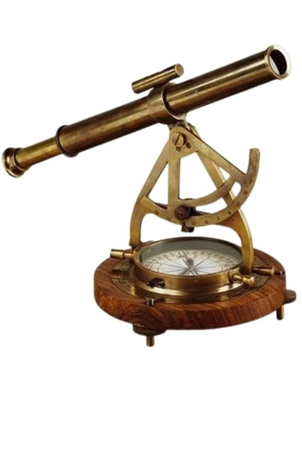 Pirinç DENİZCİLİK GRUBU-Marine Pirinç Aksesuar-PUSULALI TELESKOP-25*33*18 CM-JTTR2501