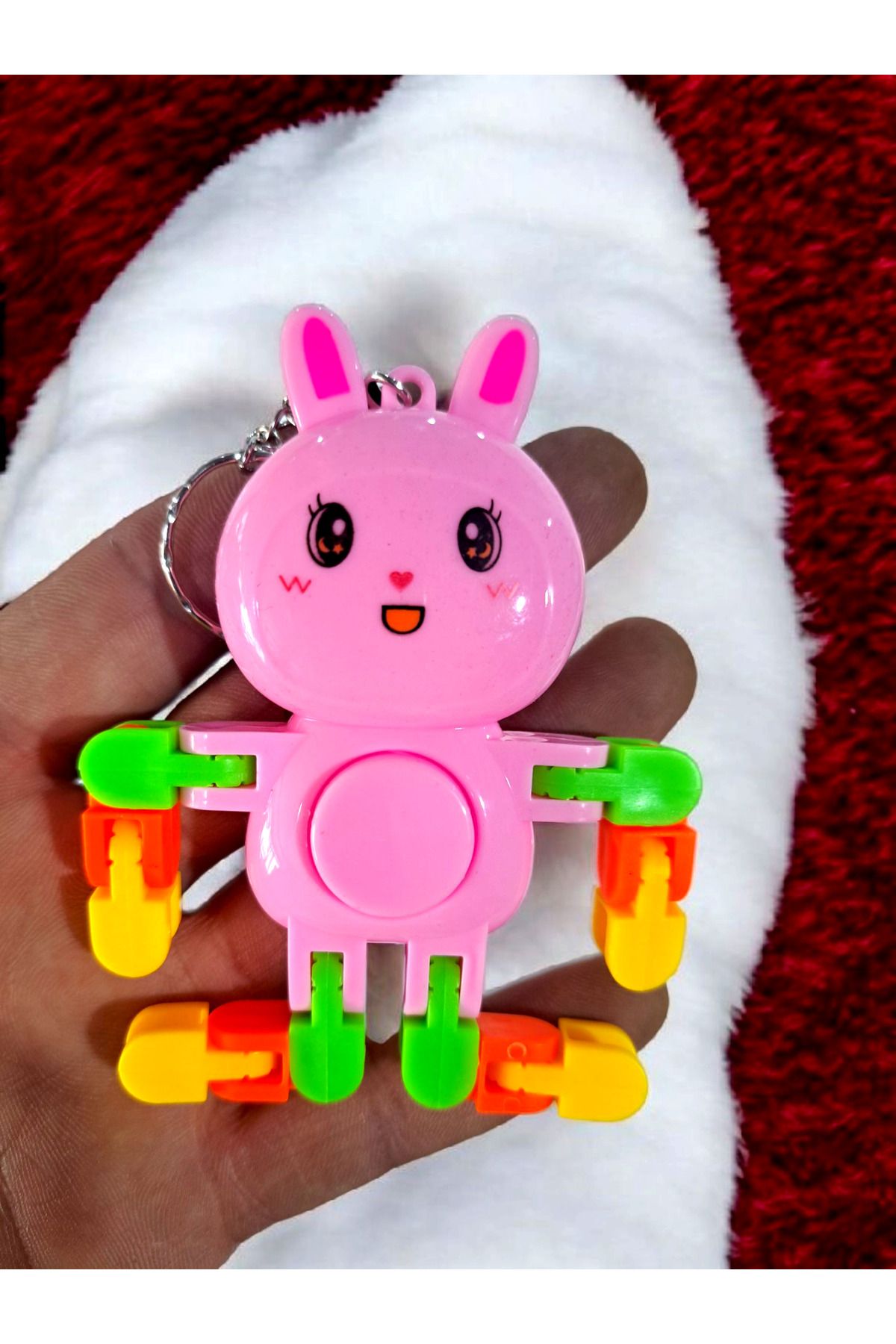 ALYTOYS OYUNCAK STRES ÇARKI FİDGET SPİNNER KOL VE AYAKLAR HAREKETLİ OYUNCAK ANAHTARLIK MODEL 12X7CM