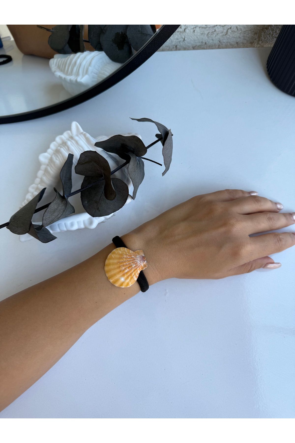 LUXURY JEWELRY Deniz Kabuğu Lastik Toka