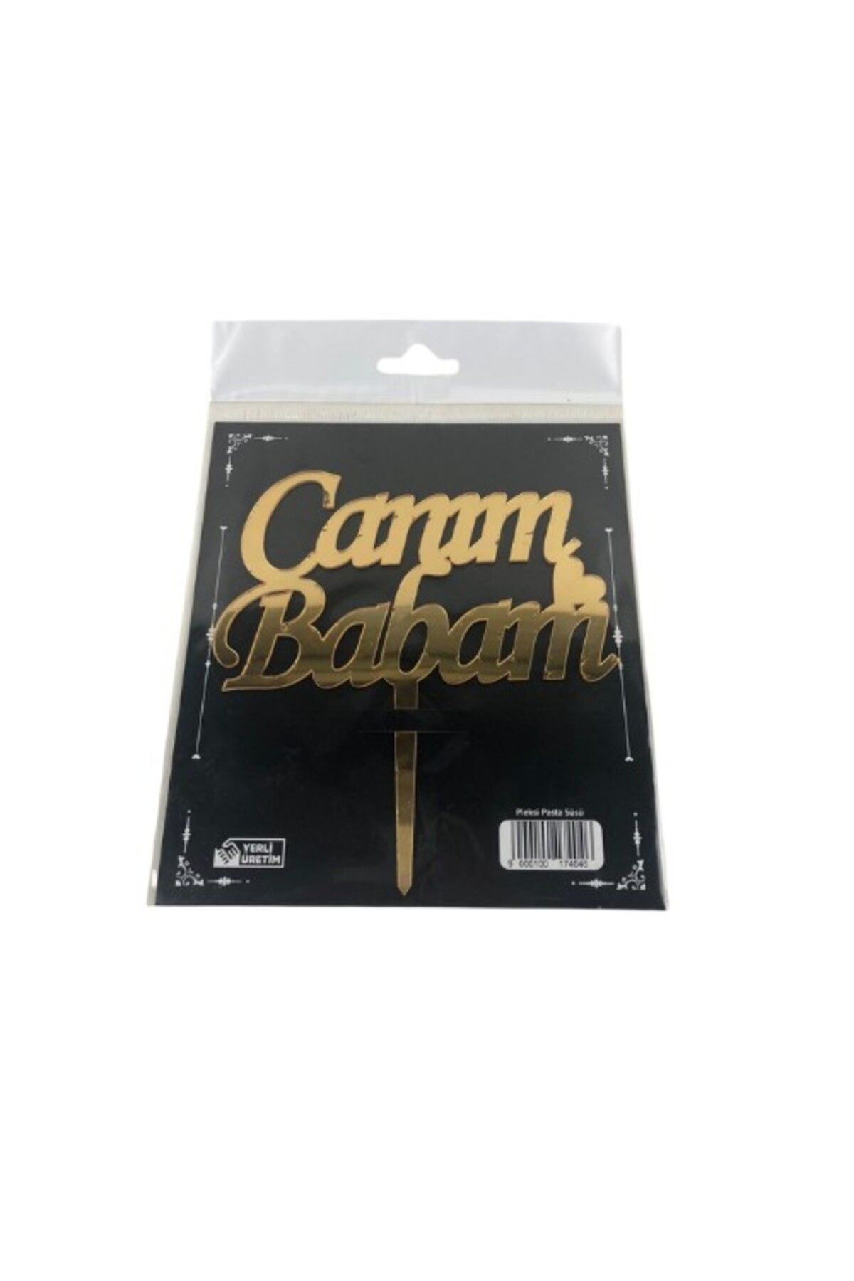 shop PLEKSİ CANIM BABAM GOLD