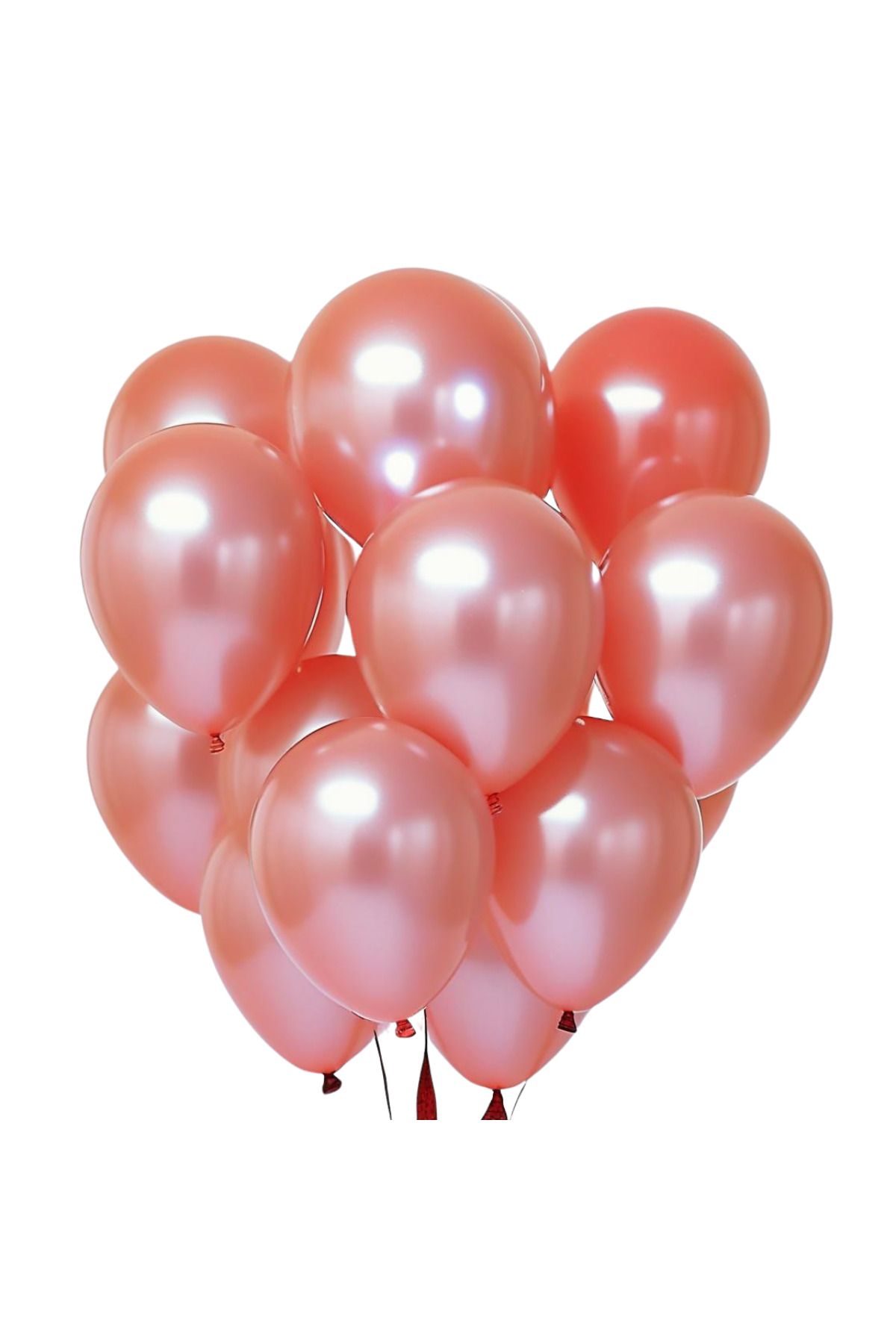 tedaks 20 Adet 12 İnç 30 Cm Metalik Kırmızı Balon Doğum Günü Süsleme