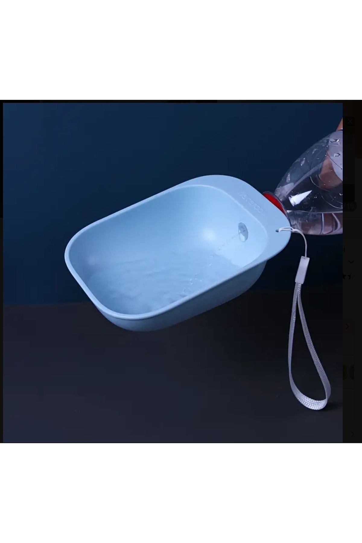 ORGANICYOU NACHANG Taşınabilir Pet Su Kasesi - Dayanıklı Plastik, Ergonomik Kolu & Spout Köpekler ve Kediler