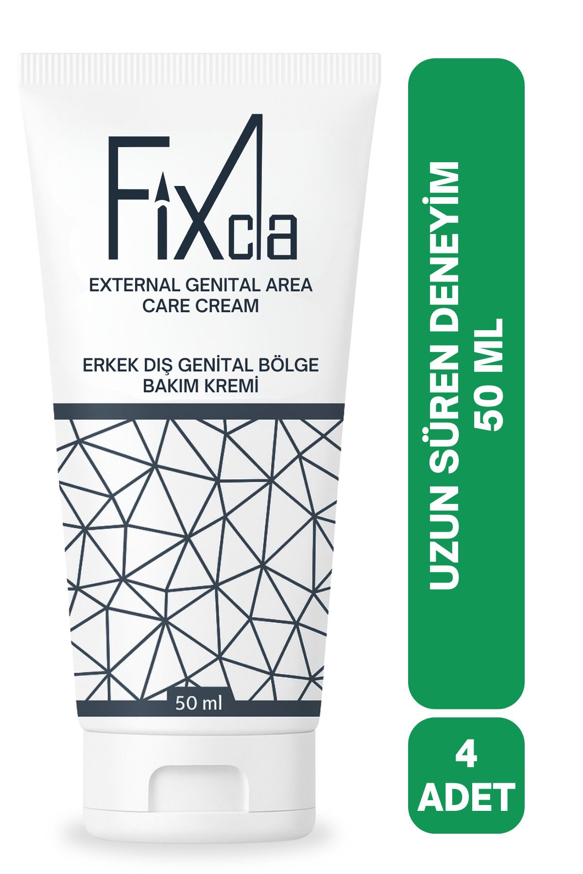 FixCla Erkek Genital Bölge Bakım Kremi – 4'lü Set (50 ml x4) Ekonomik Uzun Kullanım