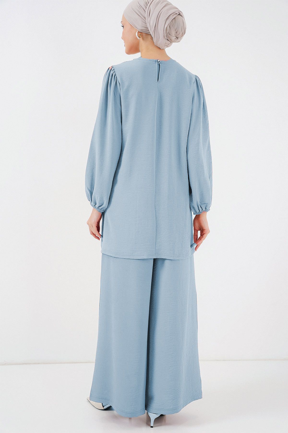 Bigdart-Ayrobin Tunic Pants Bottom Top Set 6712 - Light Blue 3