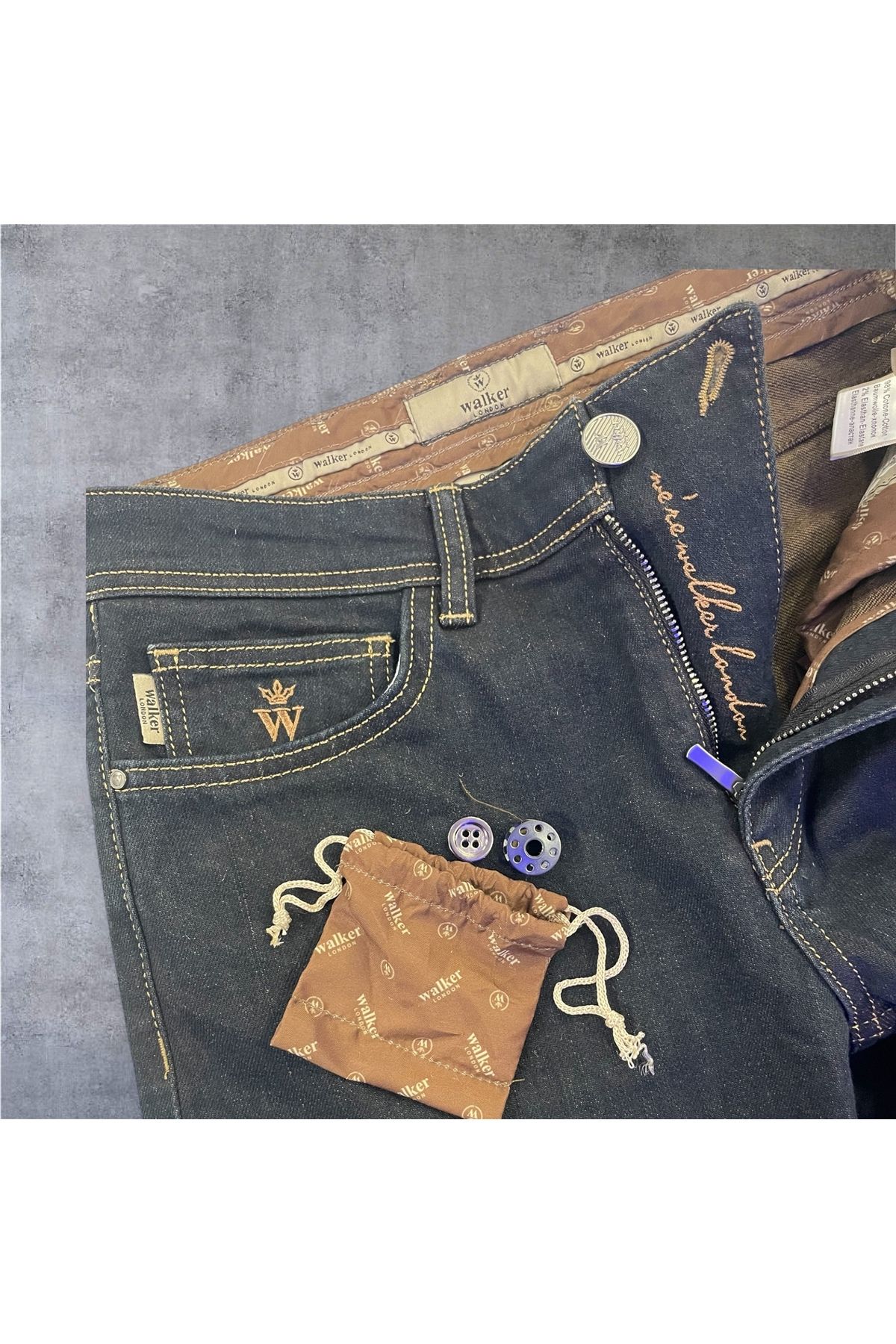 Walker London ERKEK PREMIUM %98 PAMUK DENİM - %2 ELESTAN KOT PANTOLON