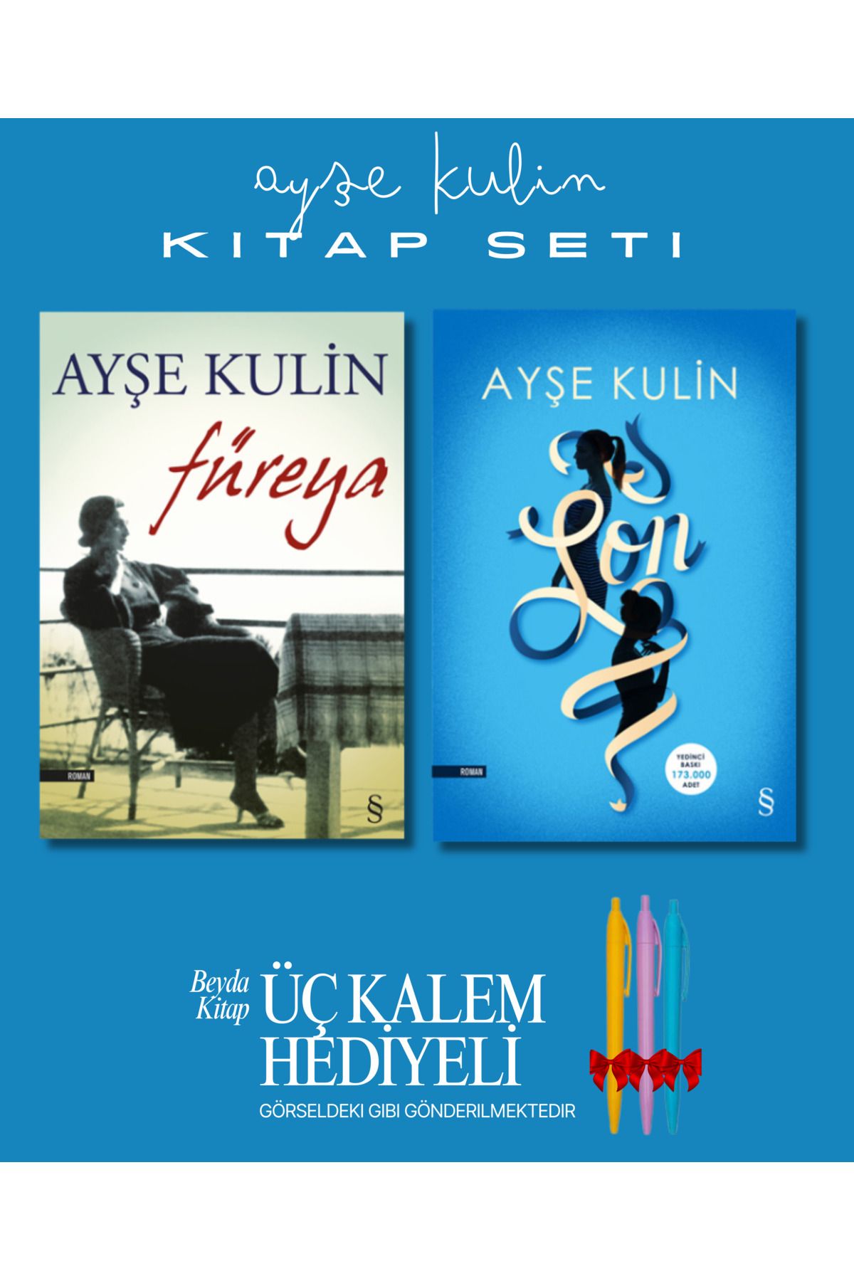 Everest Yayınları Füreya - Son - Ayşe Kulin - Kitap Seti - Üç Kalem Hediyeli