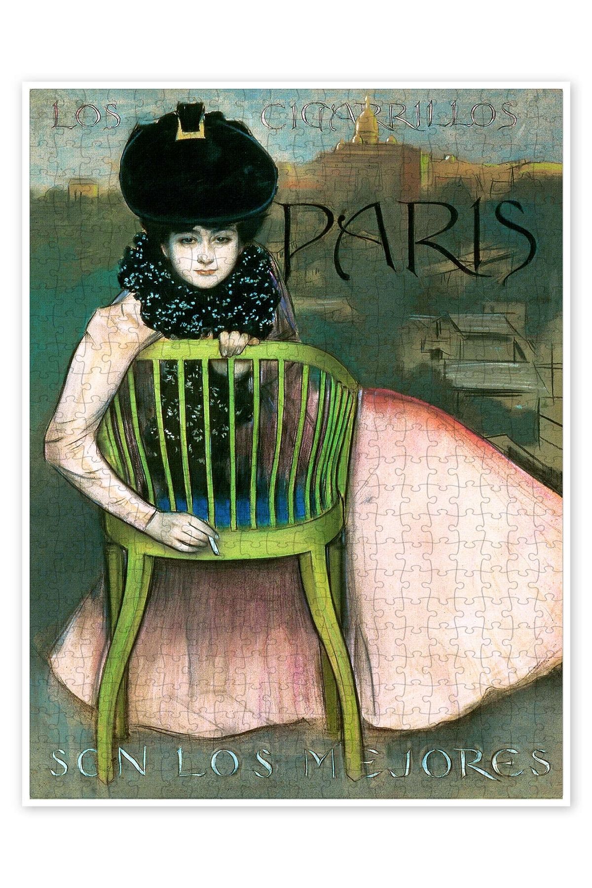 Jeronkarji cigarillos Paris 500 Parça Puzzle Yapboz Şehir Manzara Temalı Hobilik