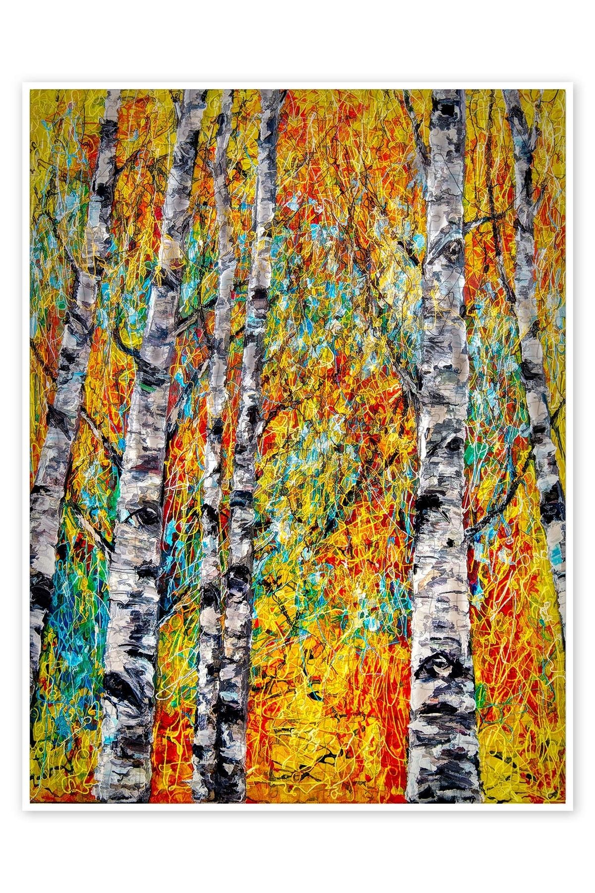 Jeronkarji Aspen Fantezi 500 Parça Puzzle Yapboz Bohem Soyut Sanat Temalı