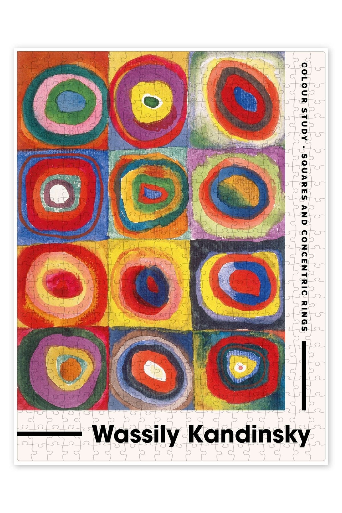 Jeronkarji Kandinsky - Renk Çalışması 500 Parça Puzzle Yapboz Bohem Soyut Sanat Temalı