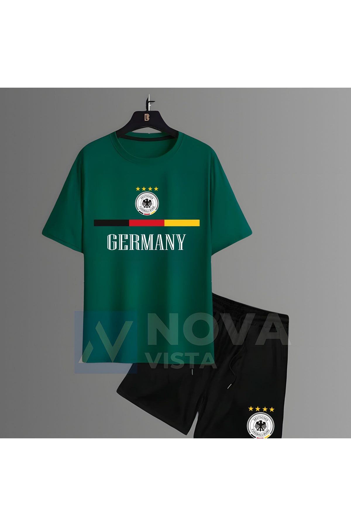 Biy Store Almanya milli takım forma baskılı unisex kısa kollu tişört t-shirt şort takımı