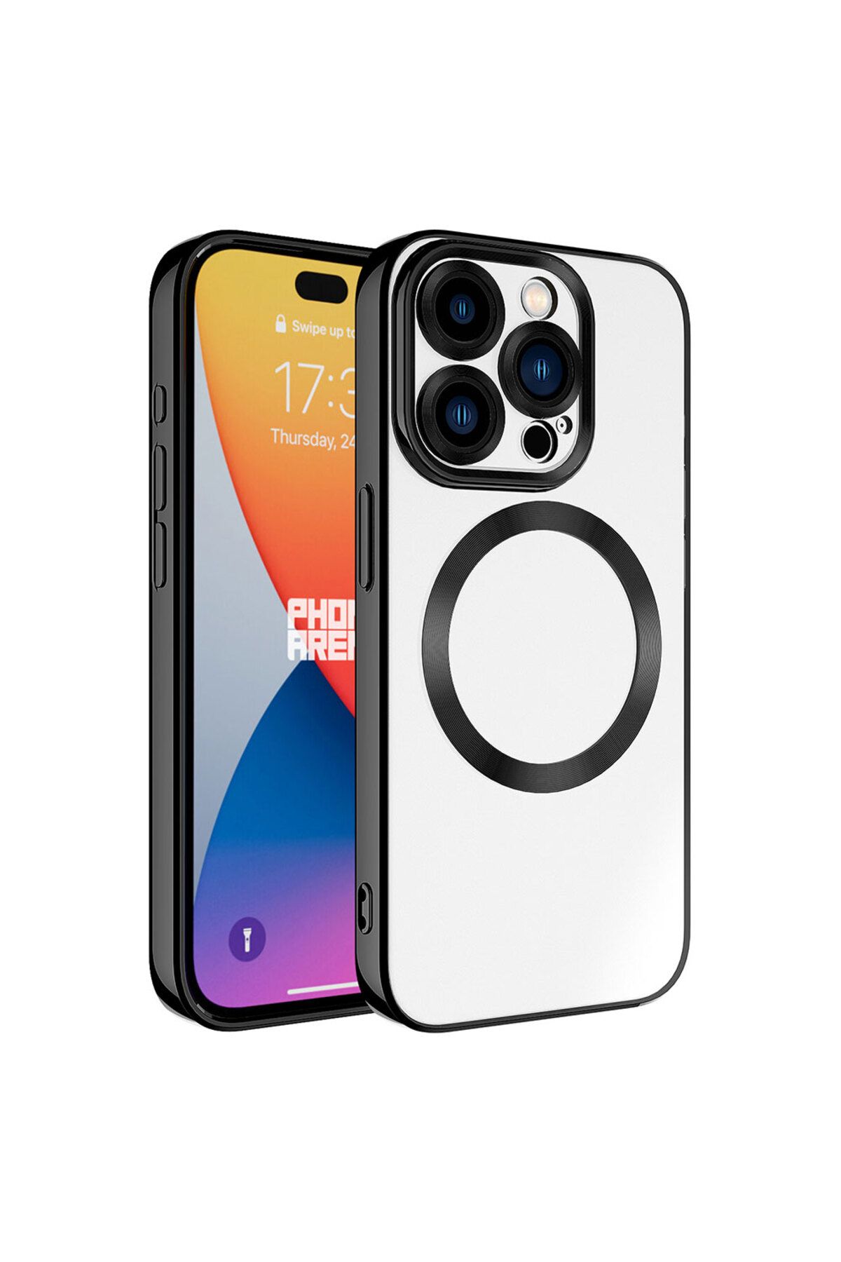 halkhouse İphone 15 Pro Kılıf Magsafe Wireless Şarj Özellikli Renkli İnce Silikon Setro Silikon