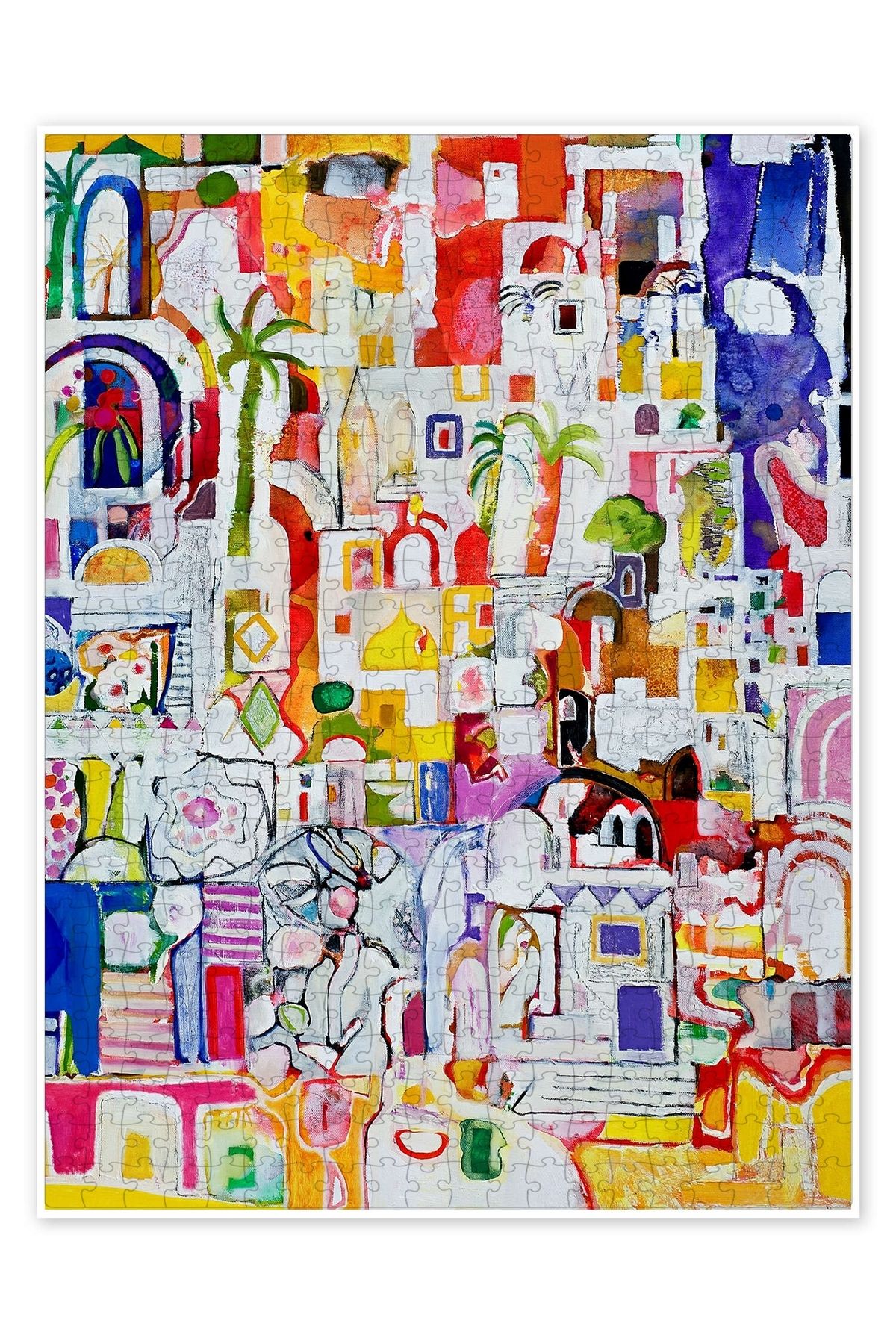 Jeronkarji Arap Mahallesi 500 Parça Puzzle Yapboz Bohem Soyut Sanat Temalı