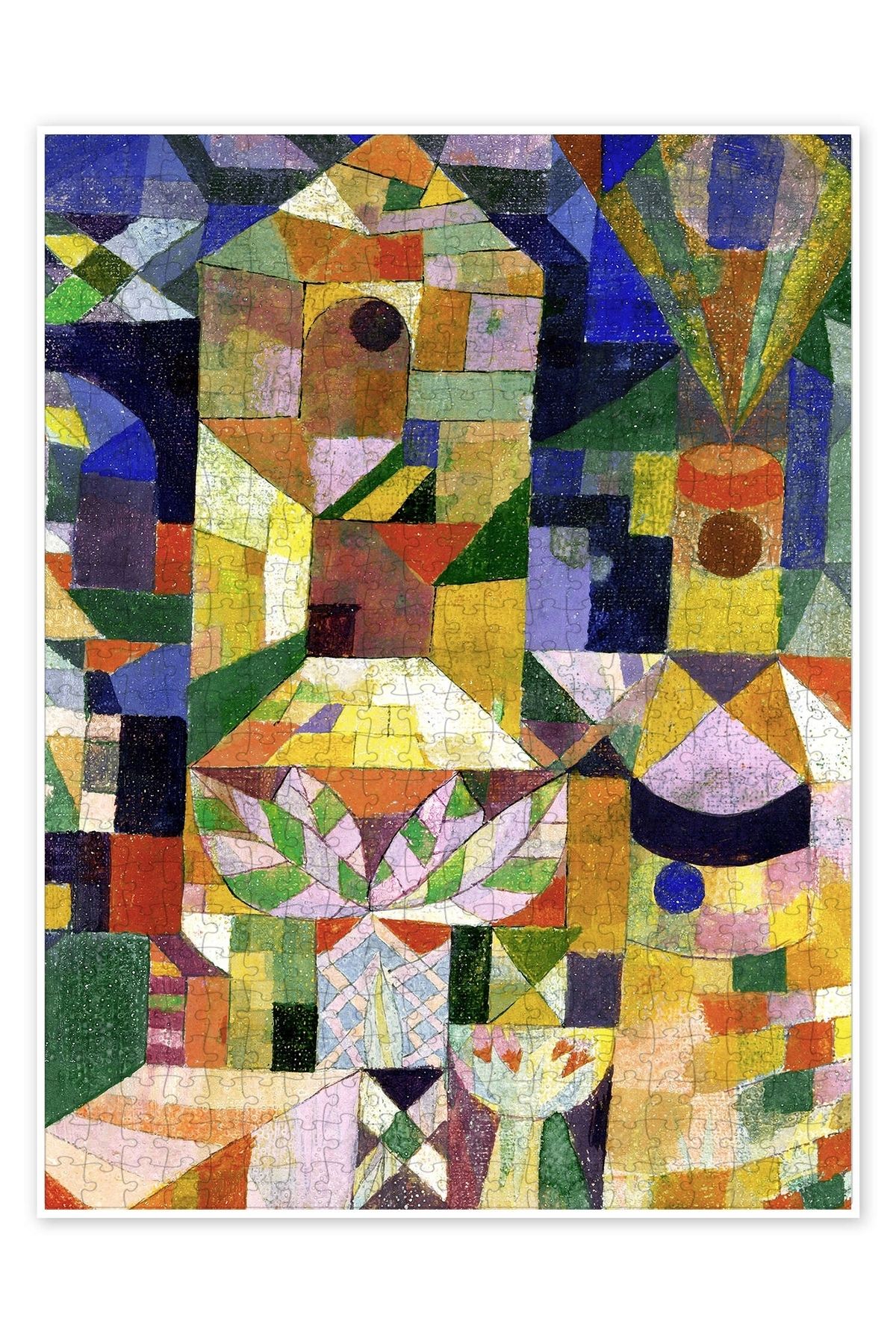 Jeronkarji Kale Bahçe 500 Parça Puzzle Yapboz Bohem Soyut Sanat Temalı
