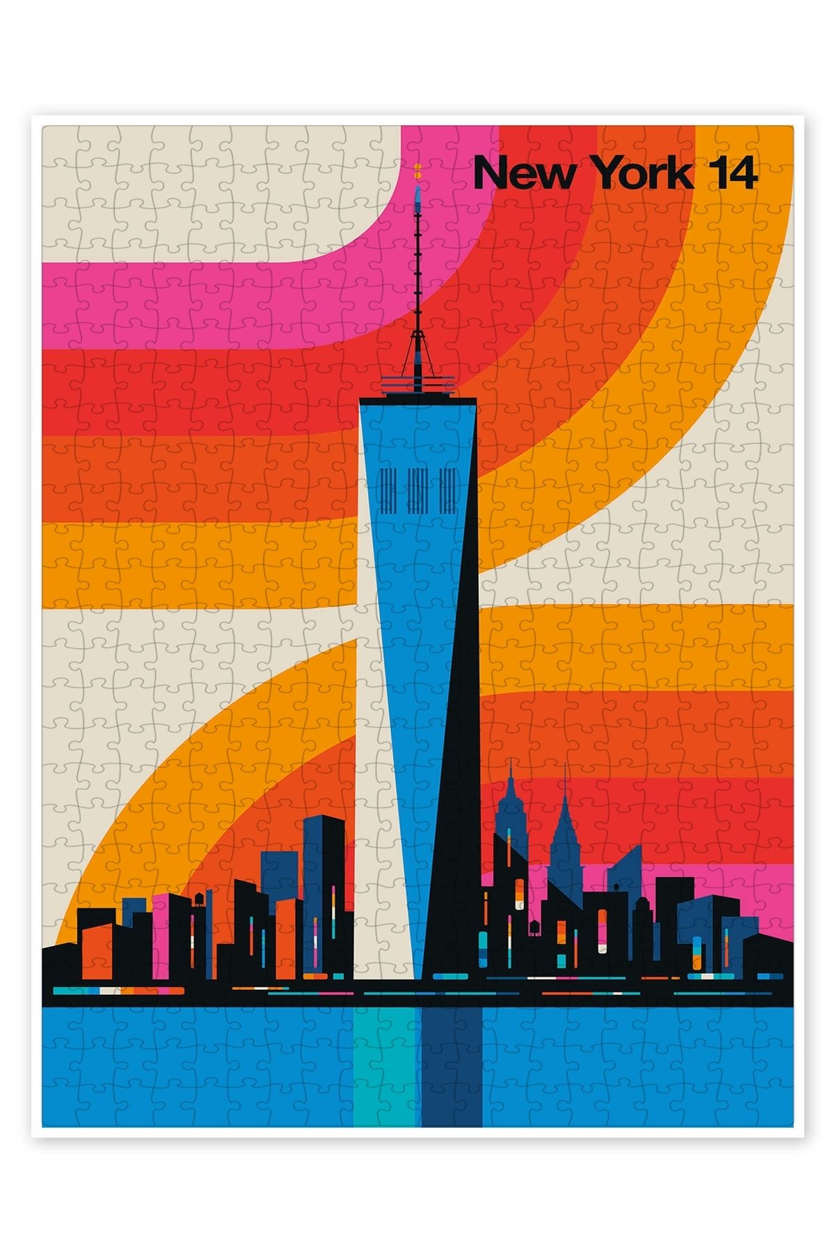 Jeronkarji New York 14 500 Parça Puzzle Yapboz Şehir Manzara Temalı Hobilik