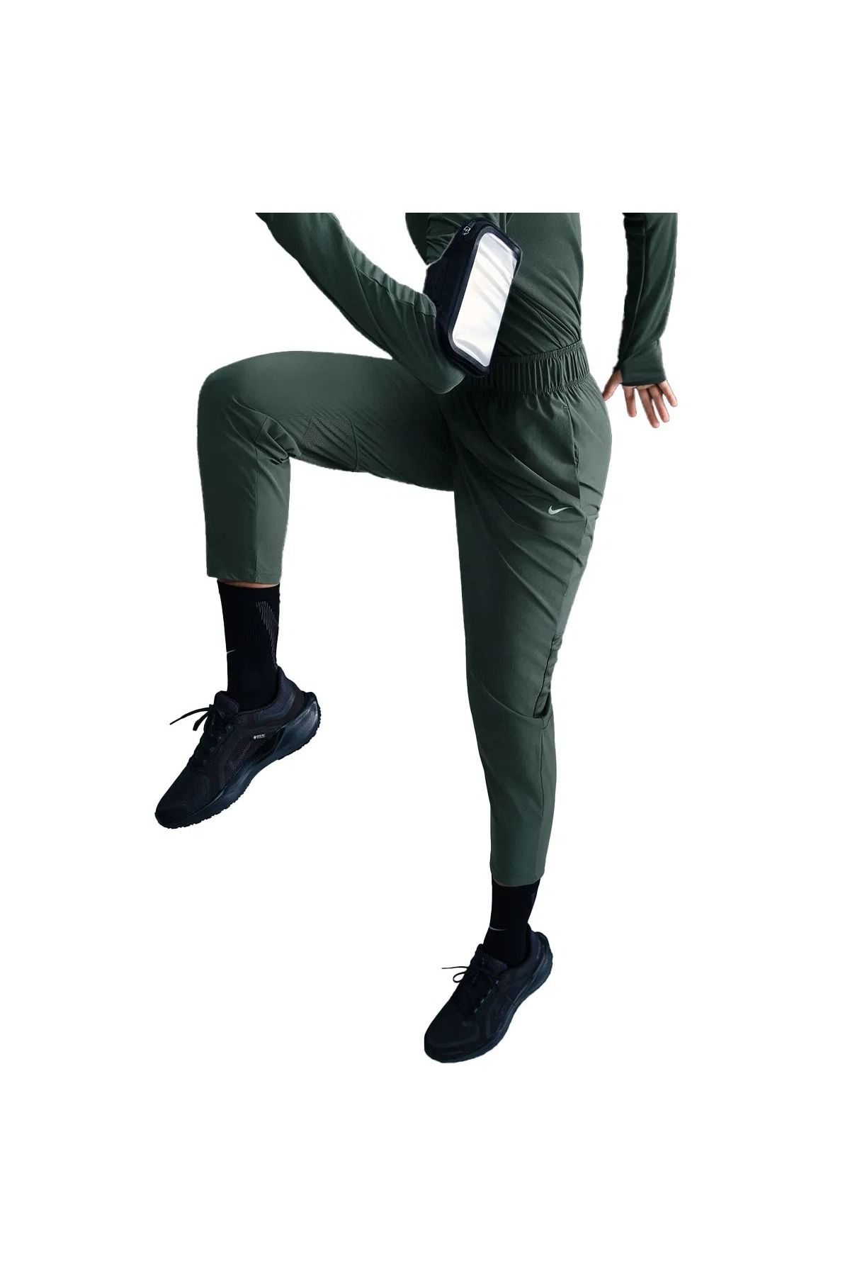 Nike Dri-Fit Fast Mid-Rise 7/8 Running Kadın yeşil spor Eşofman Altı fb7029-338