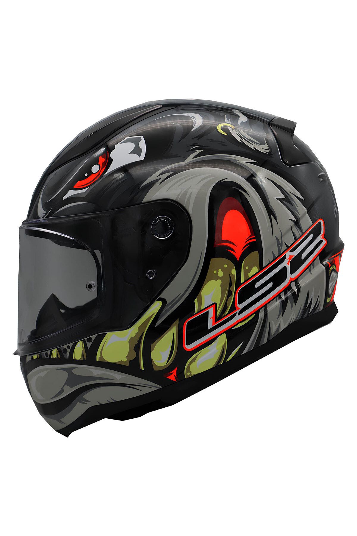 LS2 RAPID 2 SPOX GRİ-KIRMIZI KASK 3XL