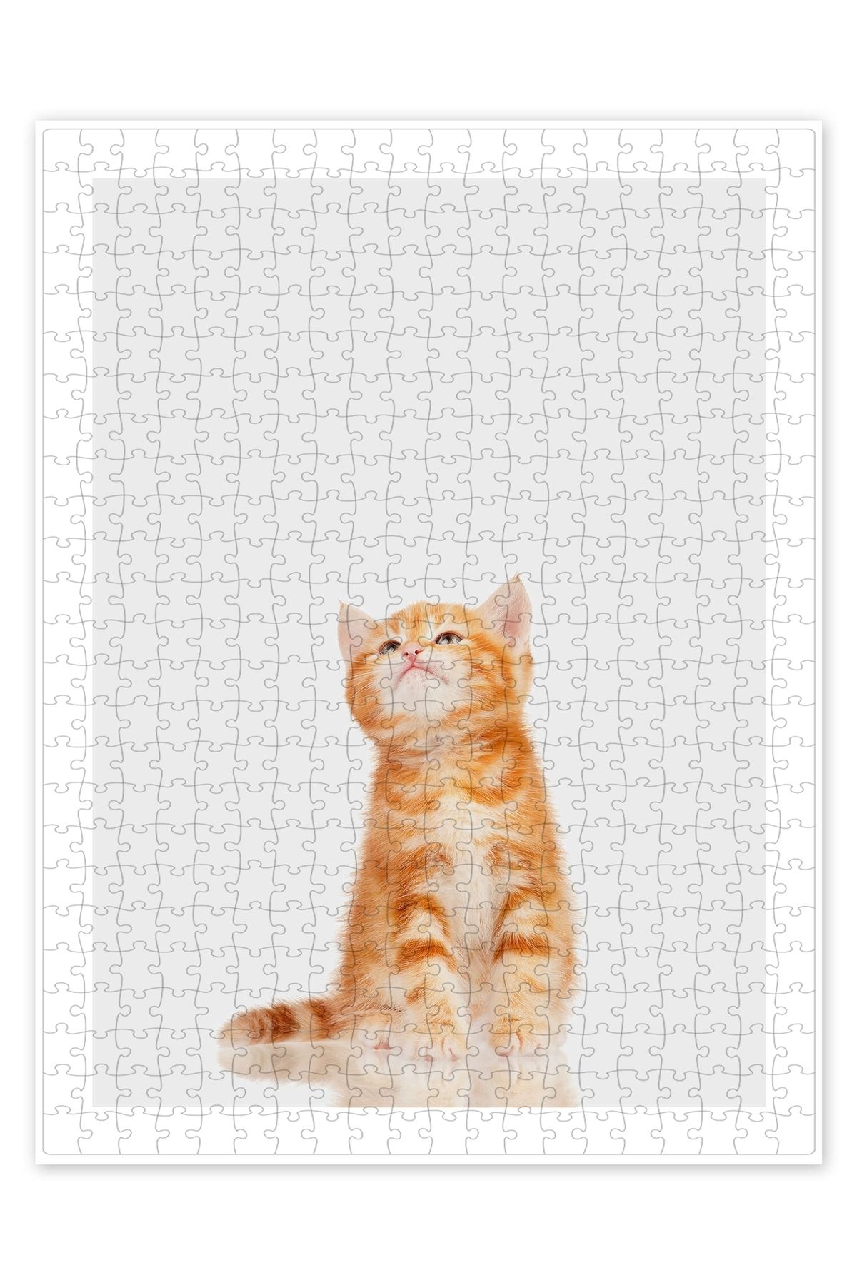 Jeronkarji Küçük Kırmızı Kedi 500 Parça Puzzle Yapboz Kedi Köpek Temalı Doğa ve Orman Hayvanları