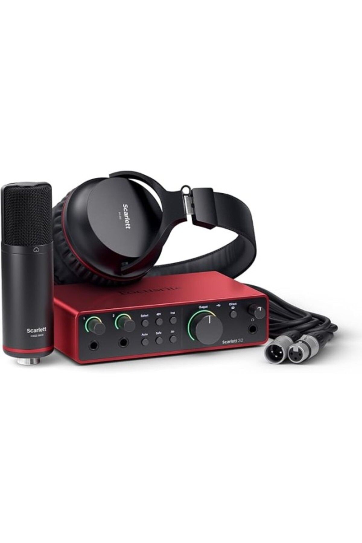 ShopZum Focusrite Scarlett 2I2 Studio Gen 4 Ses Kayıt Paketi: Şarkı Yazarları İçin Kayıt, Yayın Ve Podcasti