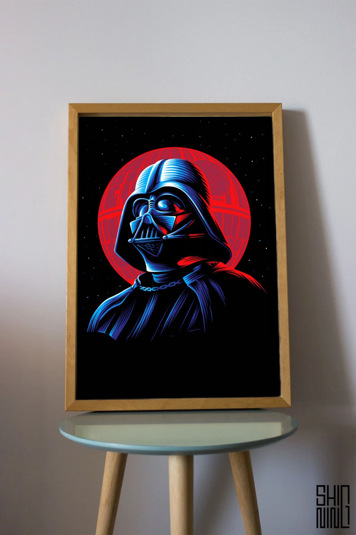Home Çerçeveli "Darth Vader" Tasarım Tablo - Duvar Dekorasyon