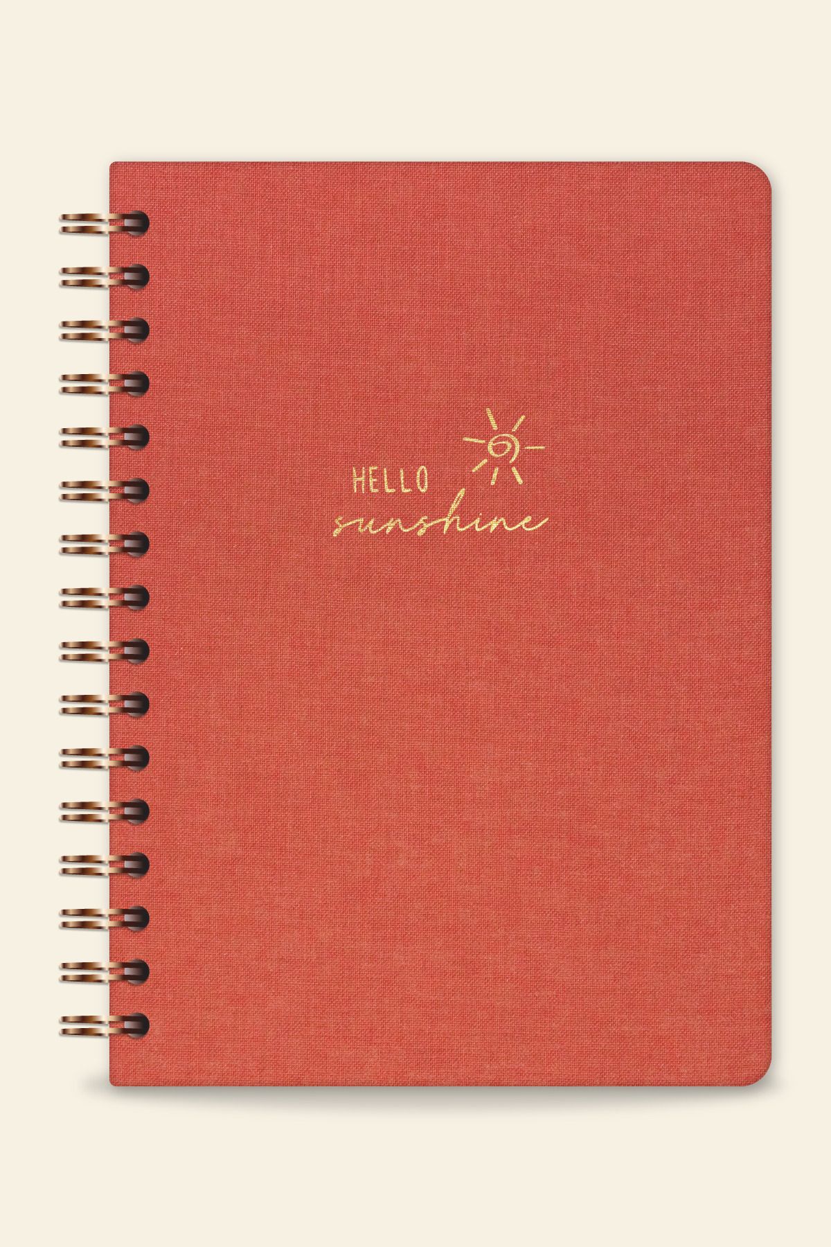 PAPERORA-A5 Linen Plain No Line Spiral Notepad - Hard Cover, Undated 5