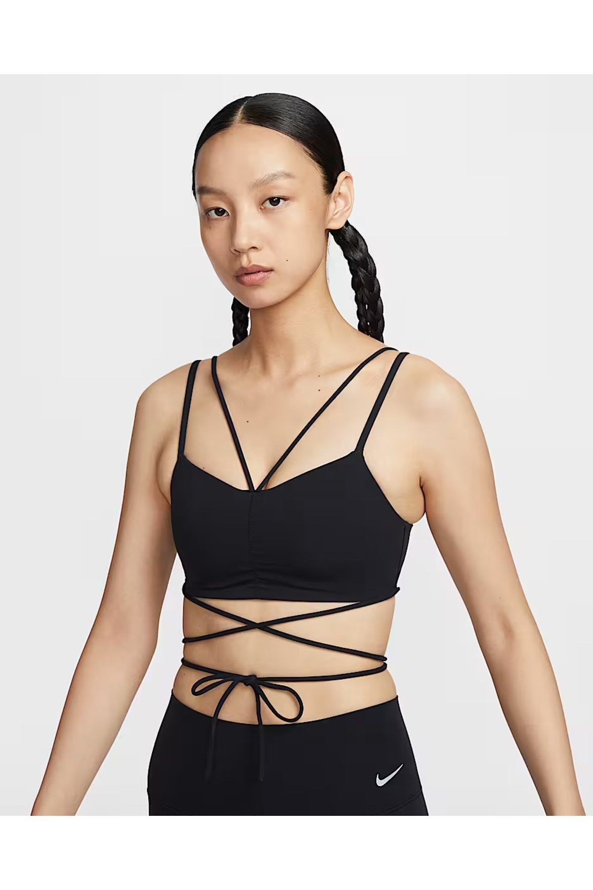 Nike Dri-Fit Zenvy Strappy Wrap Light-Support Padded Training Kadın Bra NDD SPORT