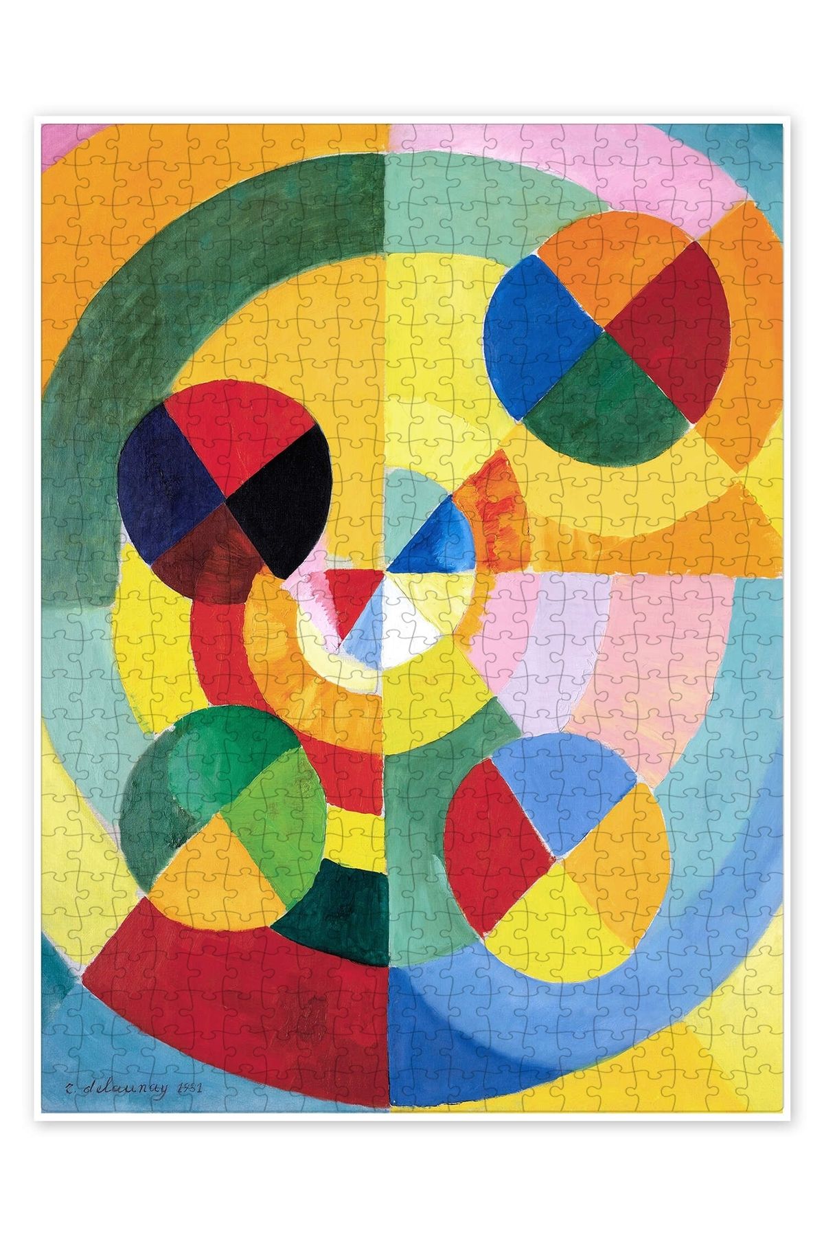Jeronkarji Ritim, yaşam sevinci (detay) 500 Parça Puzzle Yapboz Bohem Soyut Sanat Temalı
